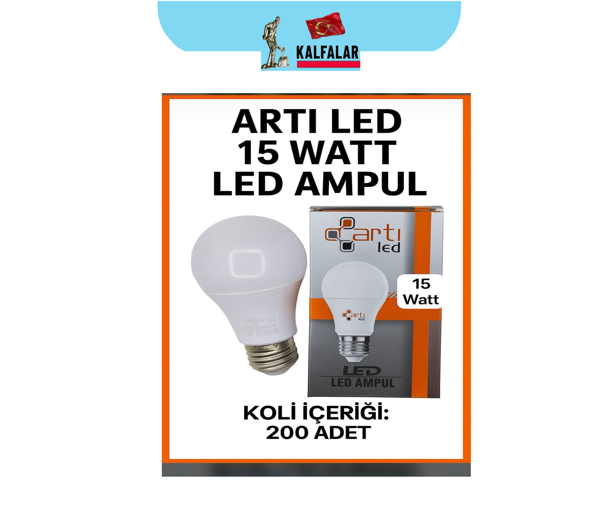 LED AMPÜL ARTI LED 15 WAT BEYAZ IŞIK