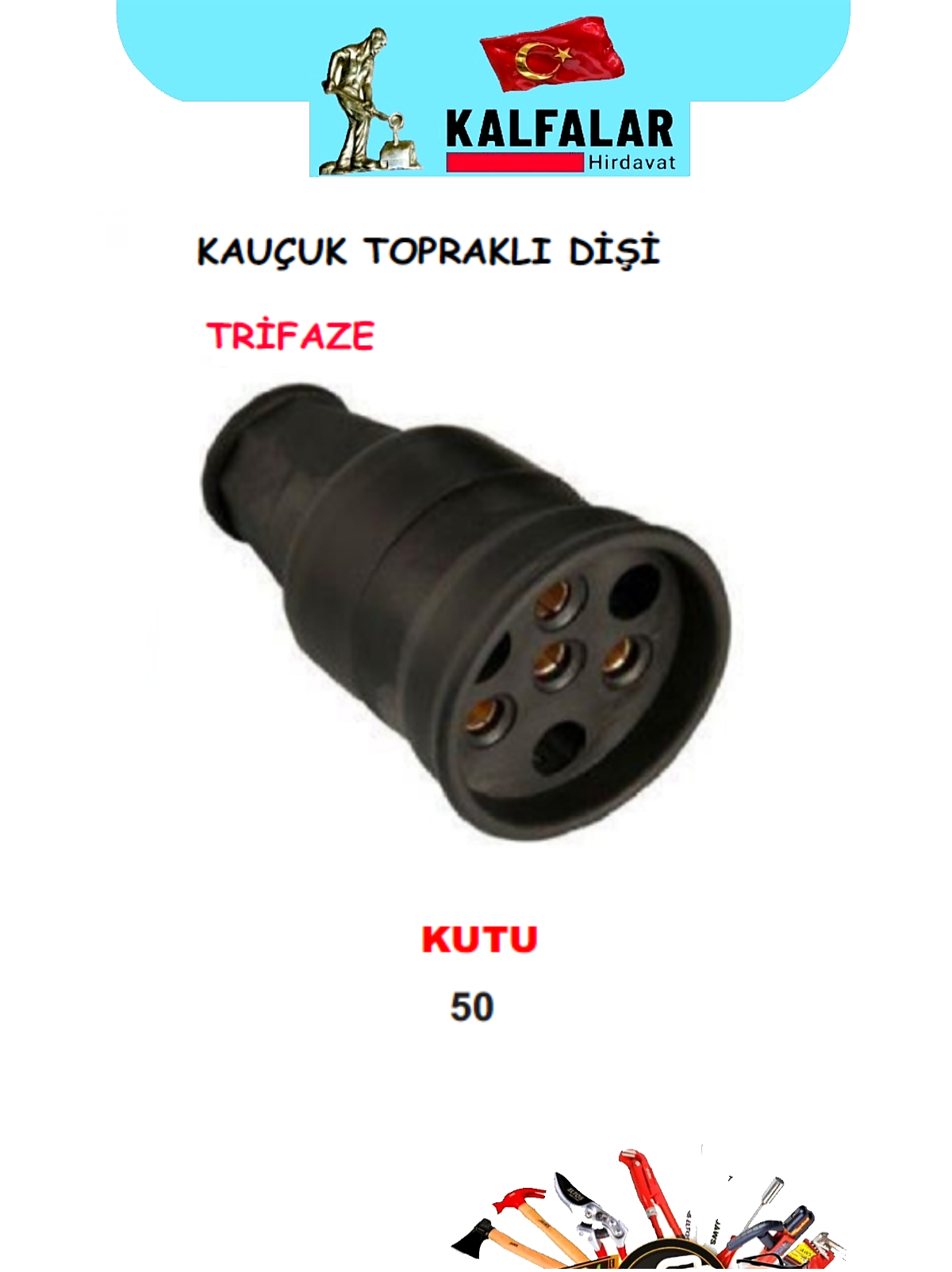 FİŞ DİŞİ KAUÇUK TRİFAZE