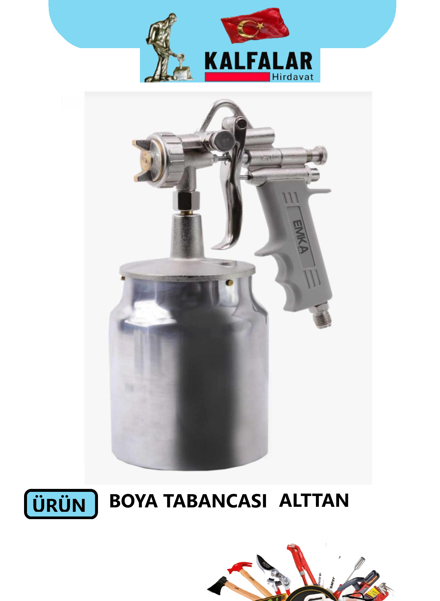 BOYA TABANCASI ALTTAN DEPO