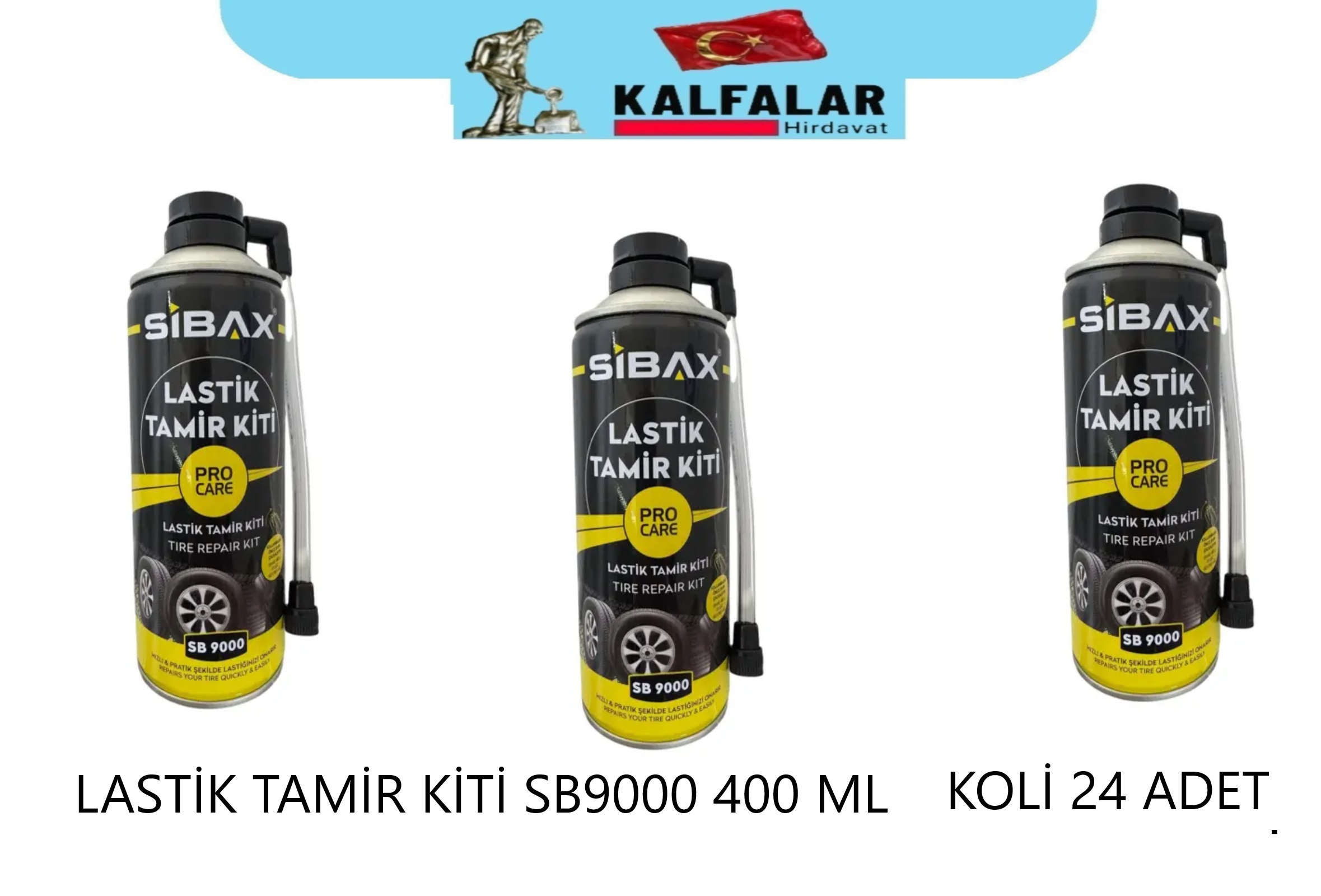 LASTİK TAMİR KİTİ SB9000 400 ML SİBAX