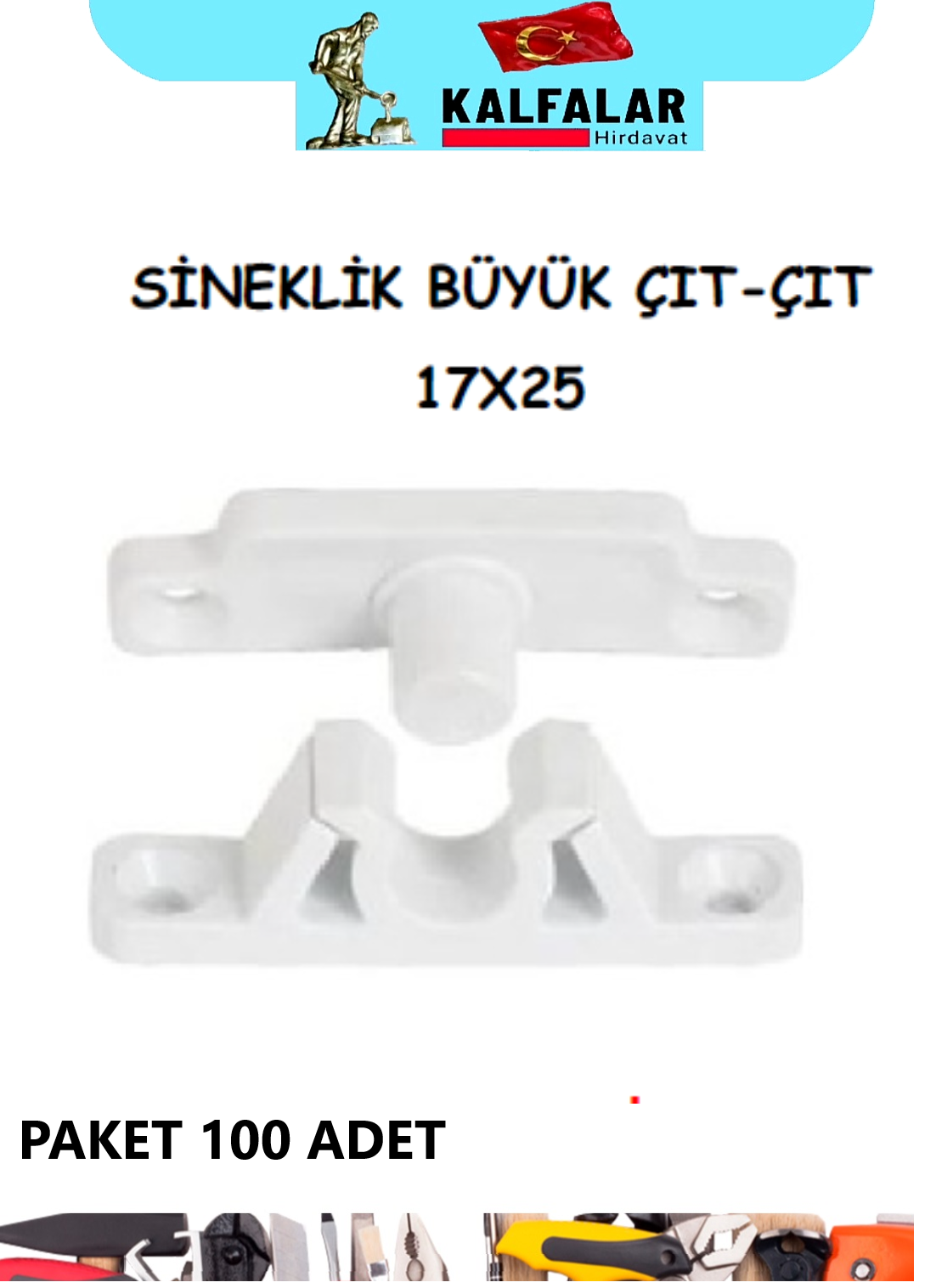 PVC SİNEKLİK ÇIT ÇIT 17X25 PAKET 100 ADET