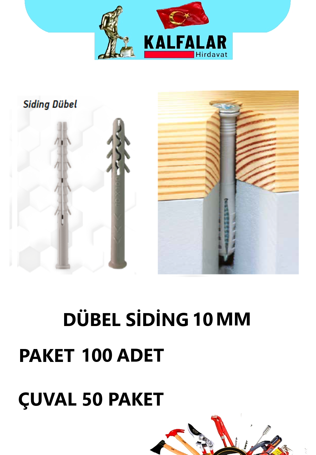 DÜBEL SİDİNG 10 MM 