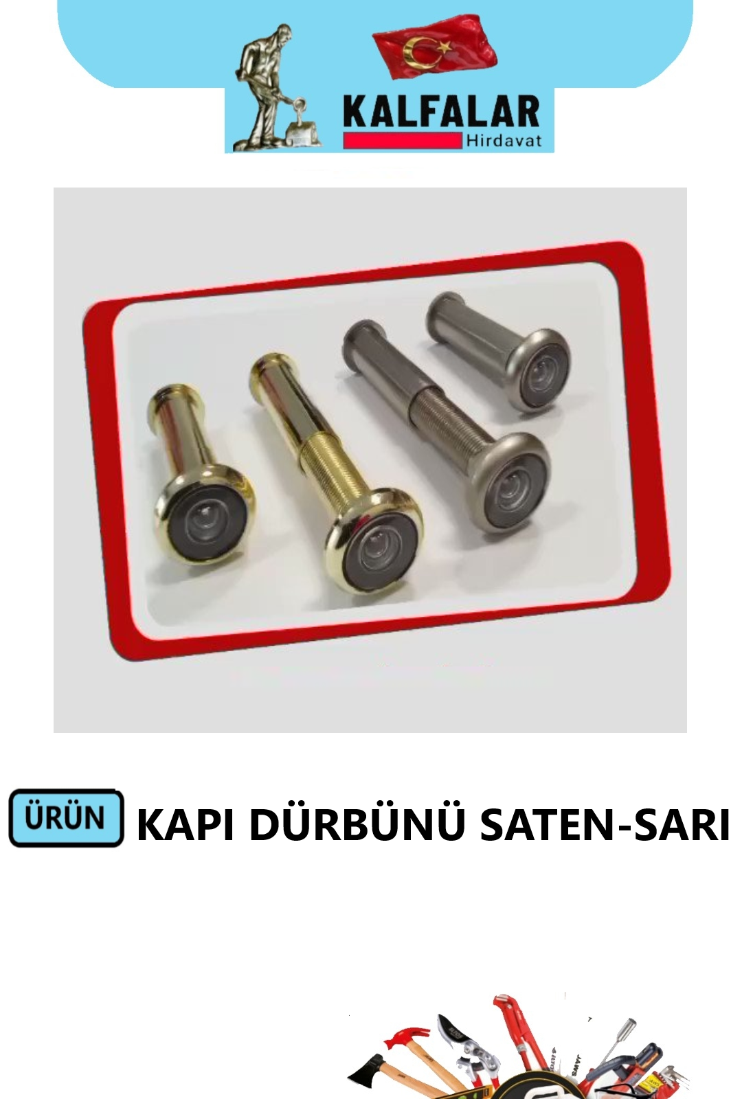 KAPI DÜRBÜNÜ 180 D 50-90 MM SARI