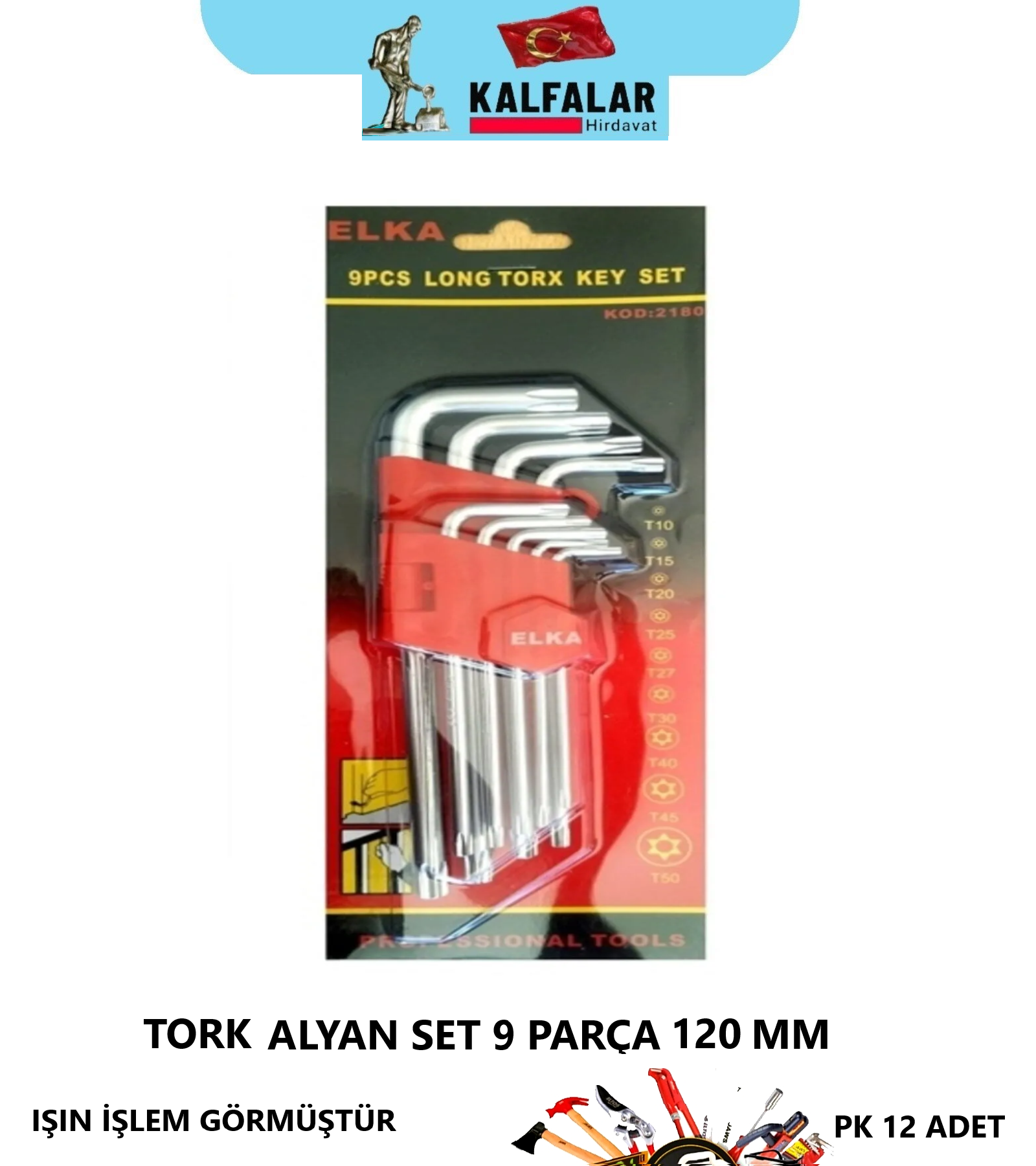 TORK SET 120 MM 9 PCS ELKA TOOLS