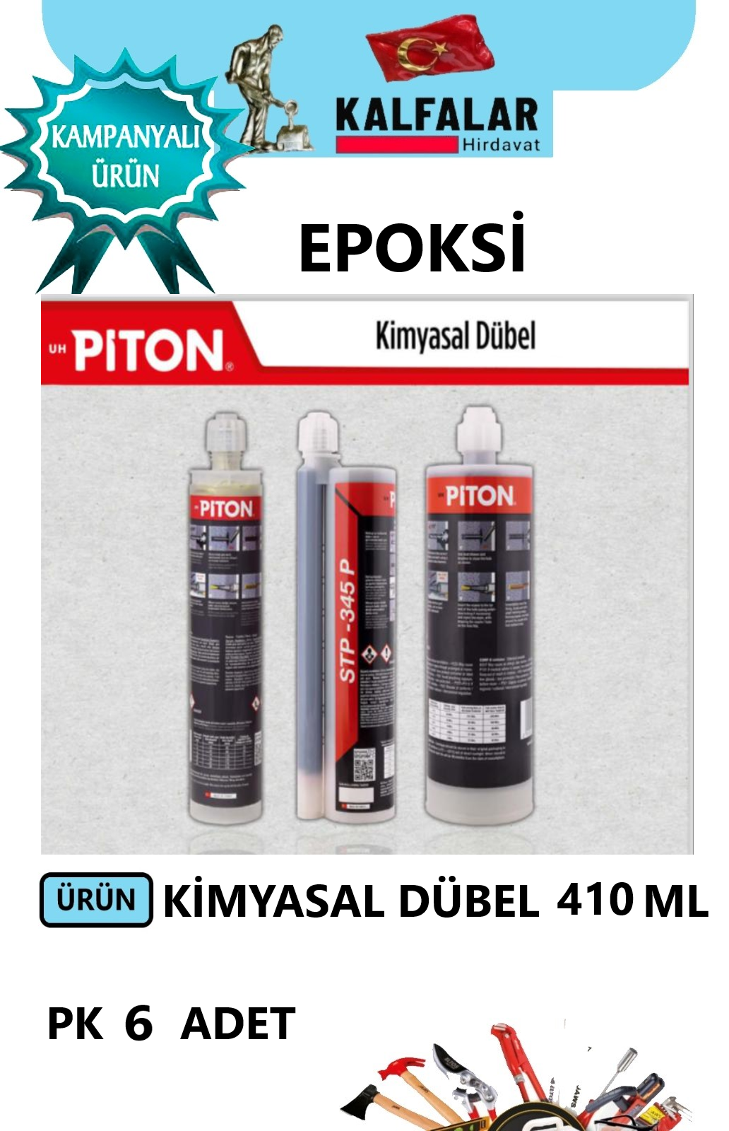 KİMYASAL DÜBEL EPOKSİ 345 ML PROF 