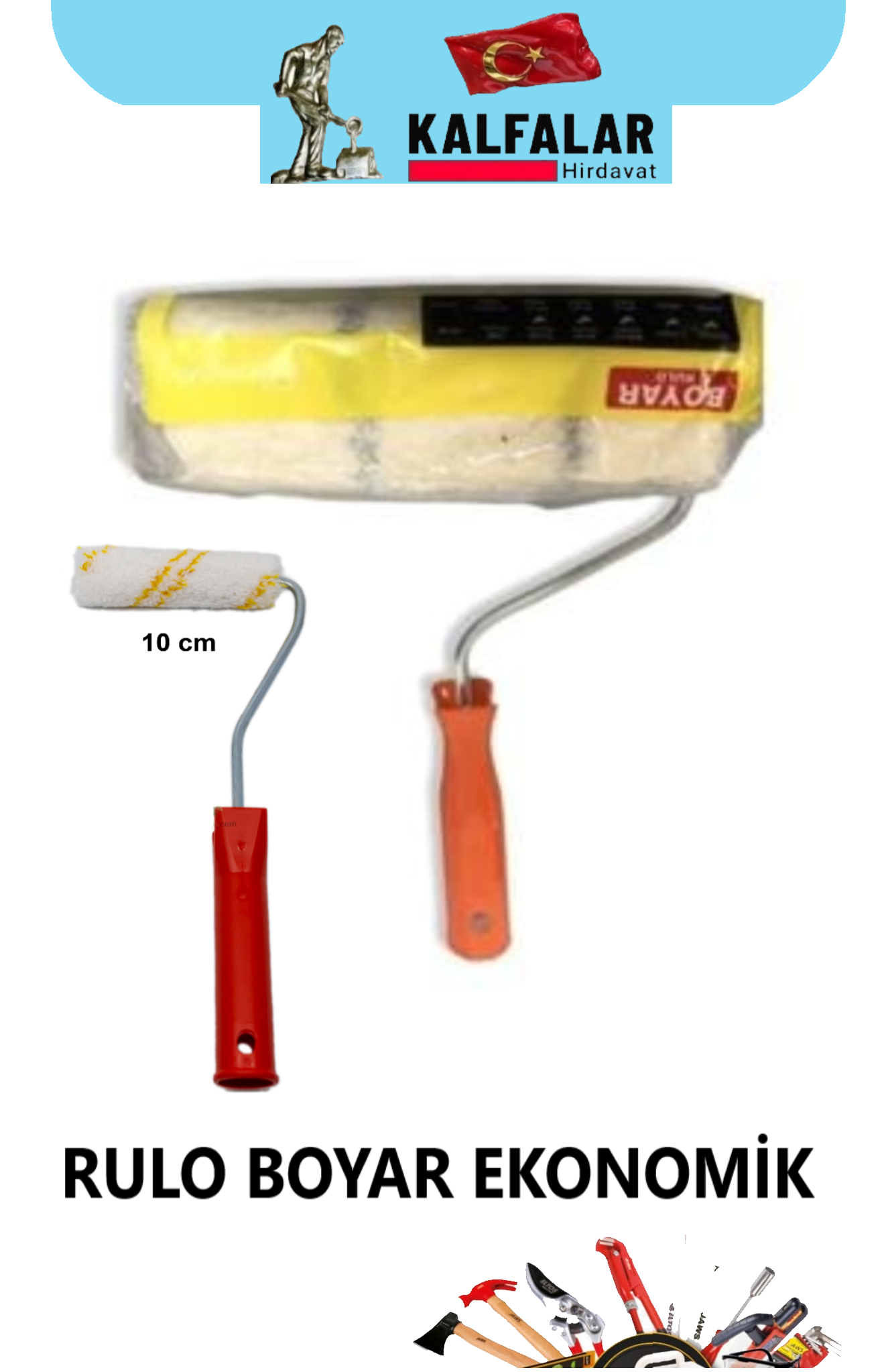 RULO BOYAR SAPLI  EKONOMİK 25 CM