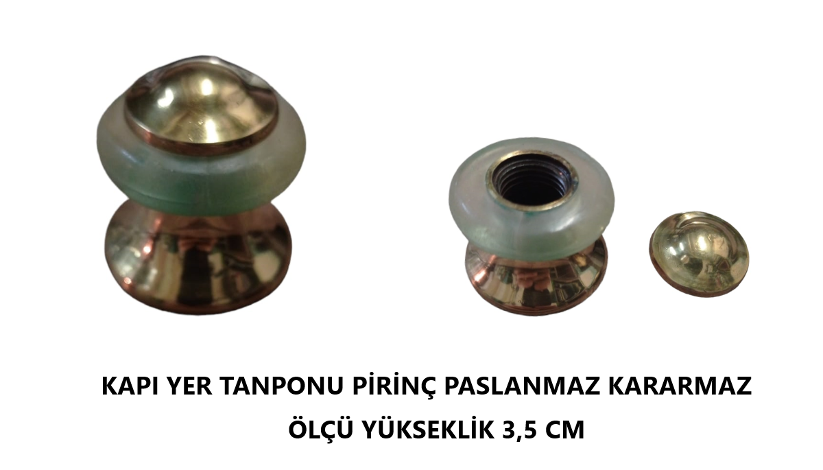 KAPI TANPONU YER PİRİNÇ SARI 3,5 CM