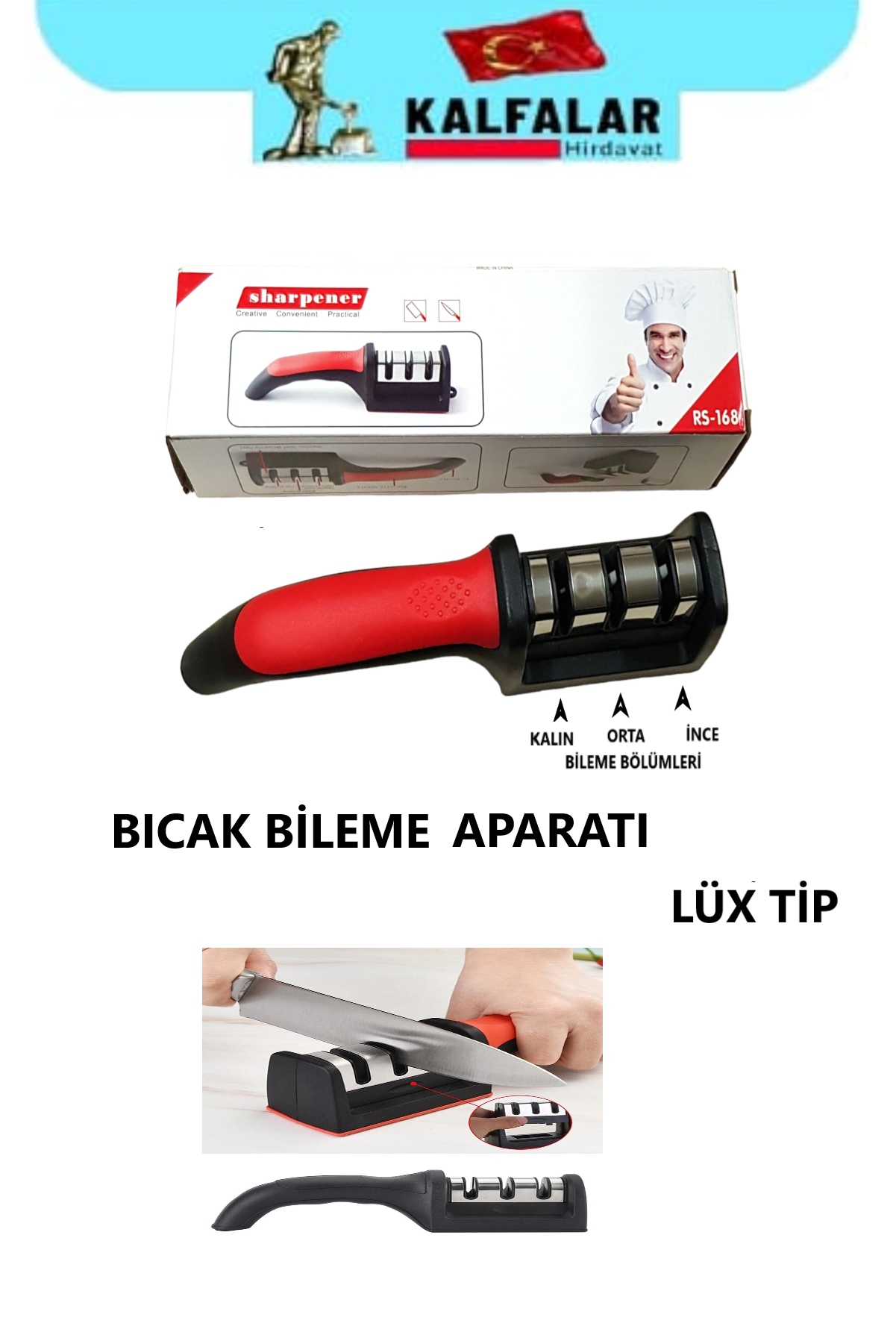 BIÇAK BİLEME APARATI LÜX TİP