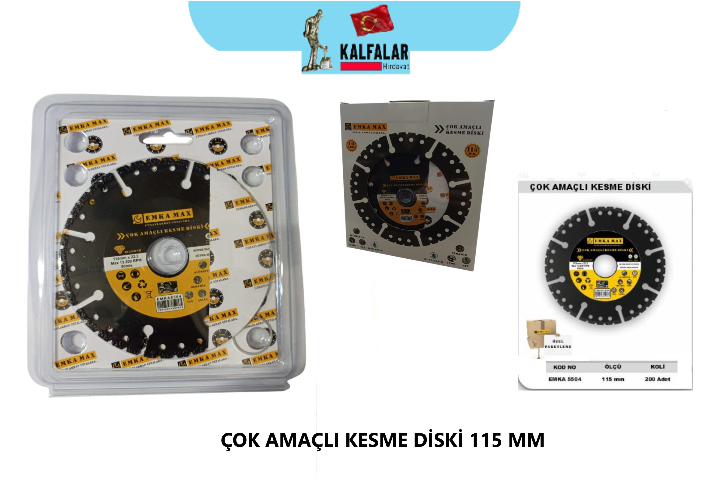 ÇOK AMAÇLI KESME DİSKİ 115 MM