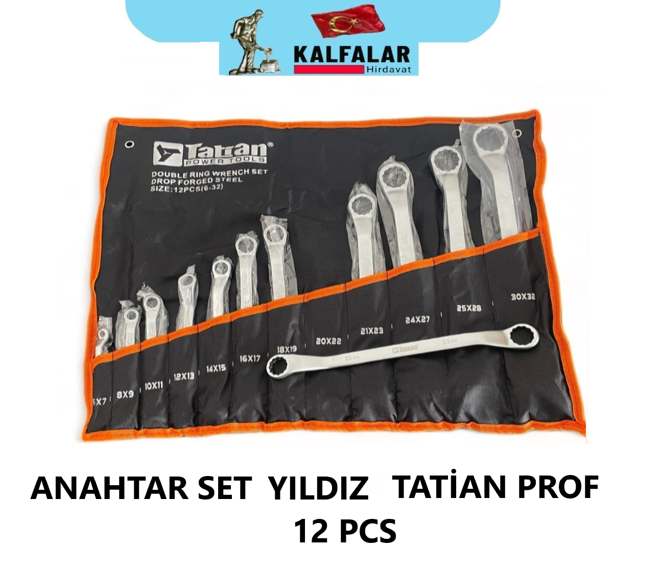 ANAHTAR SET YILDIZ 12 PCS TATİAN PROF ÜRÜN