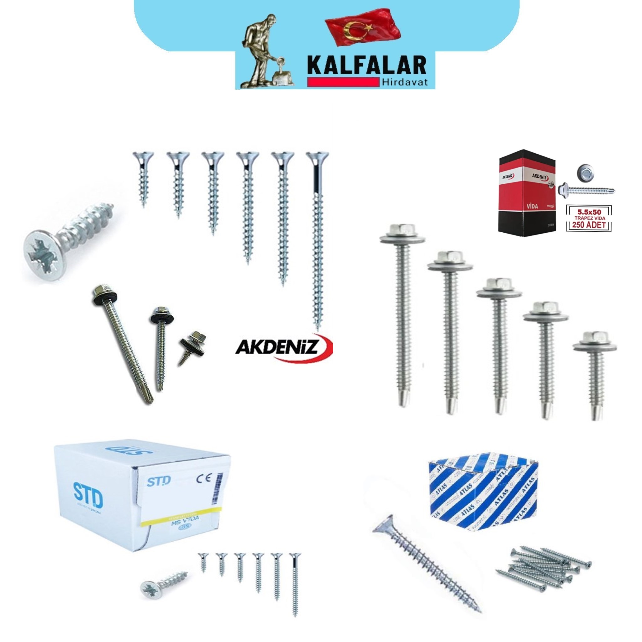 KULP VİDASI M4X50 RKSB PK 1000 ADET