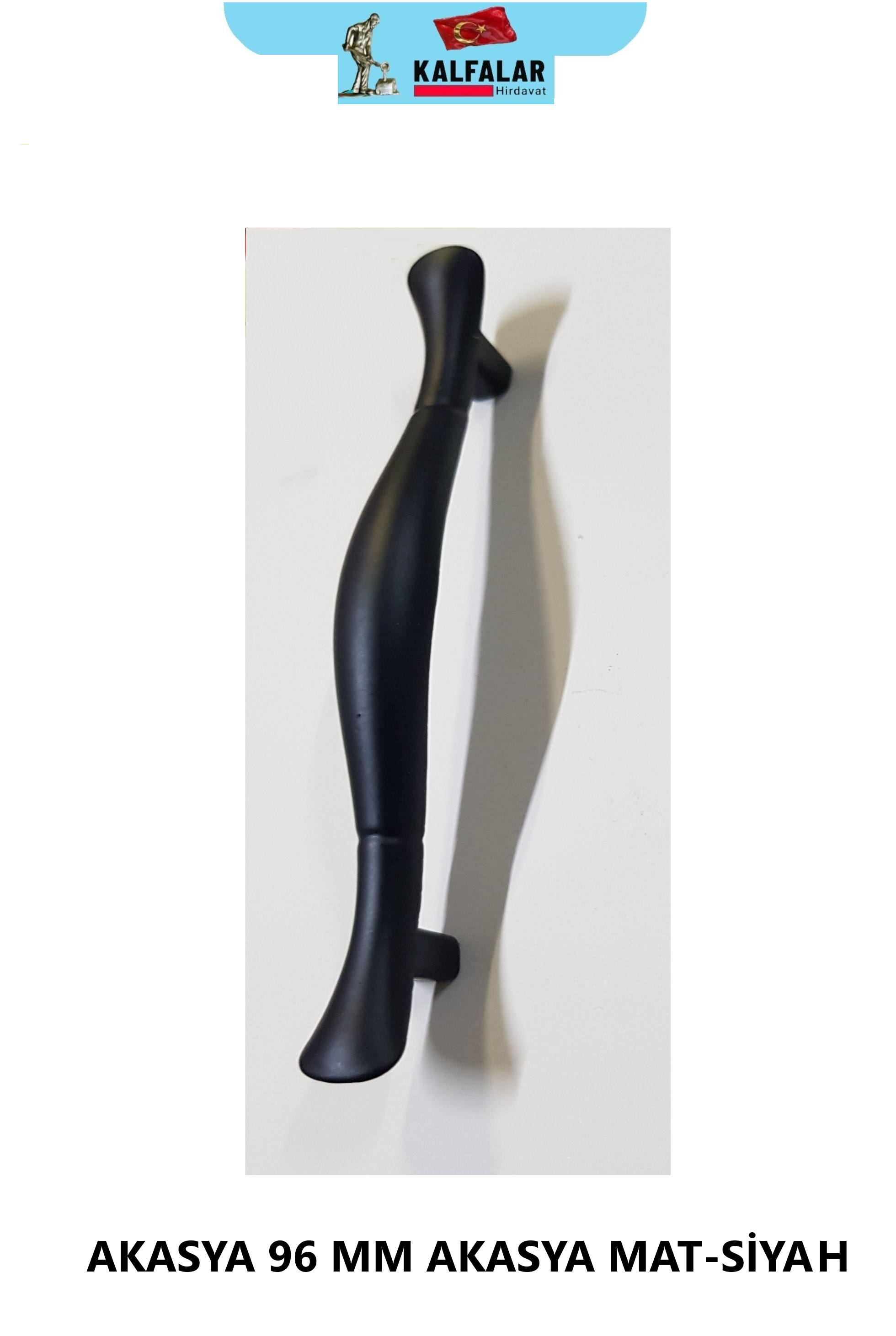 KULP AKASYA 96 MM MAT-SİYAH