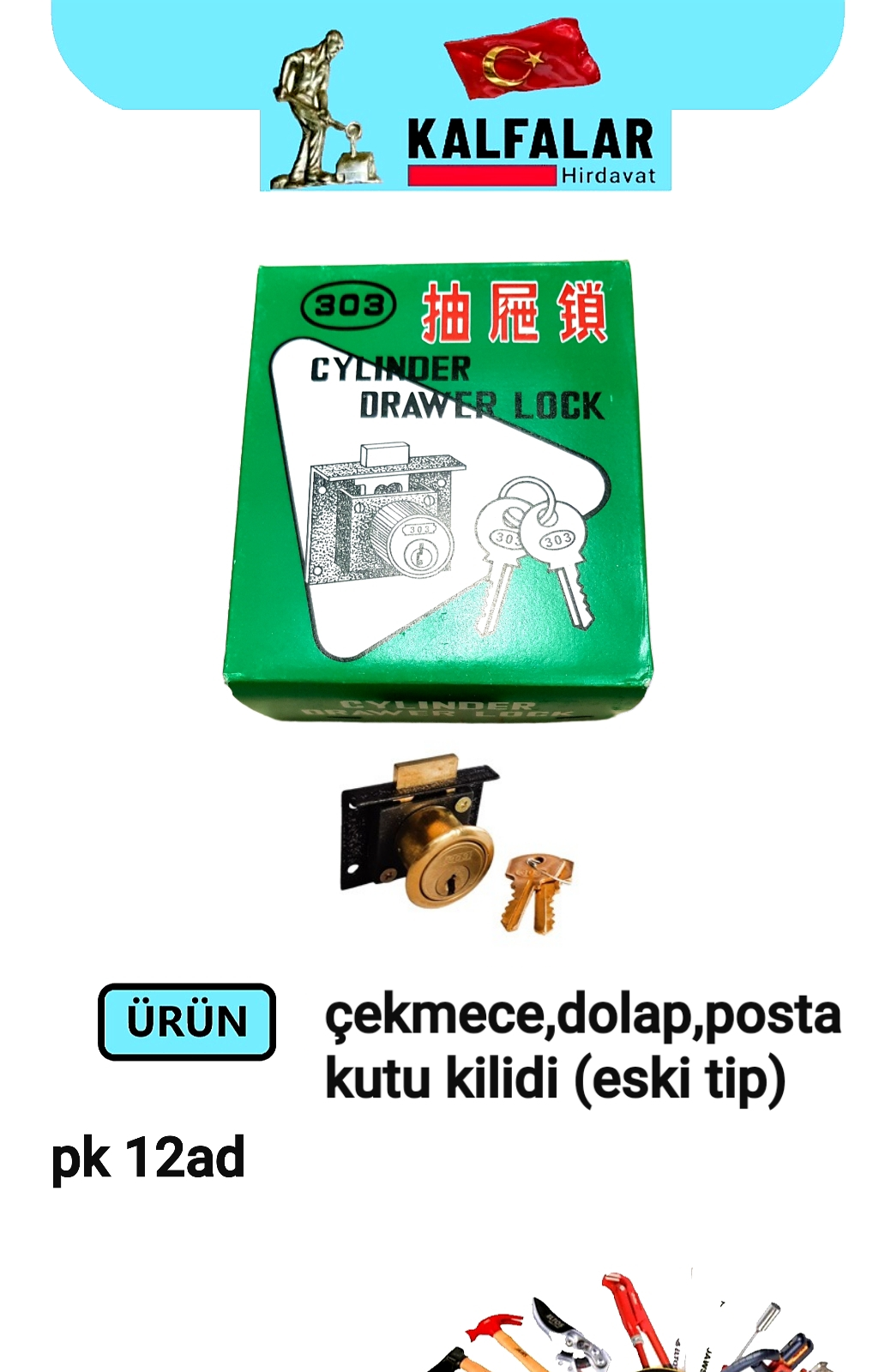 ÇEKMECE KİLİDİ ESKİ TİP 