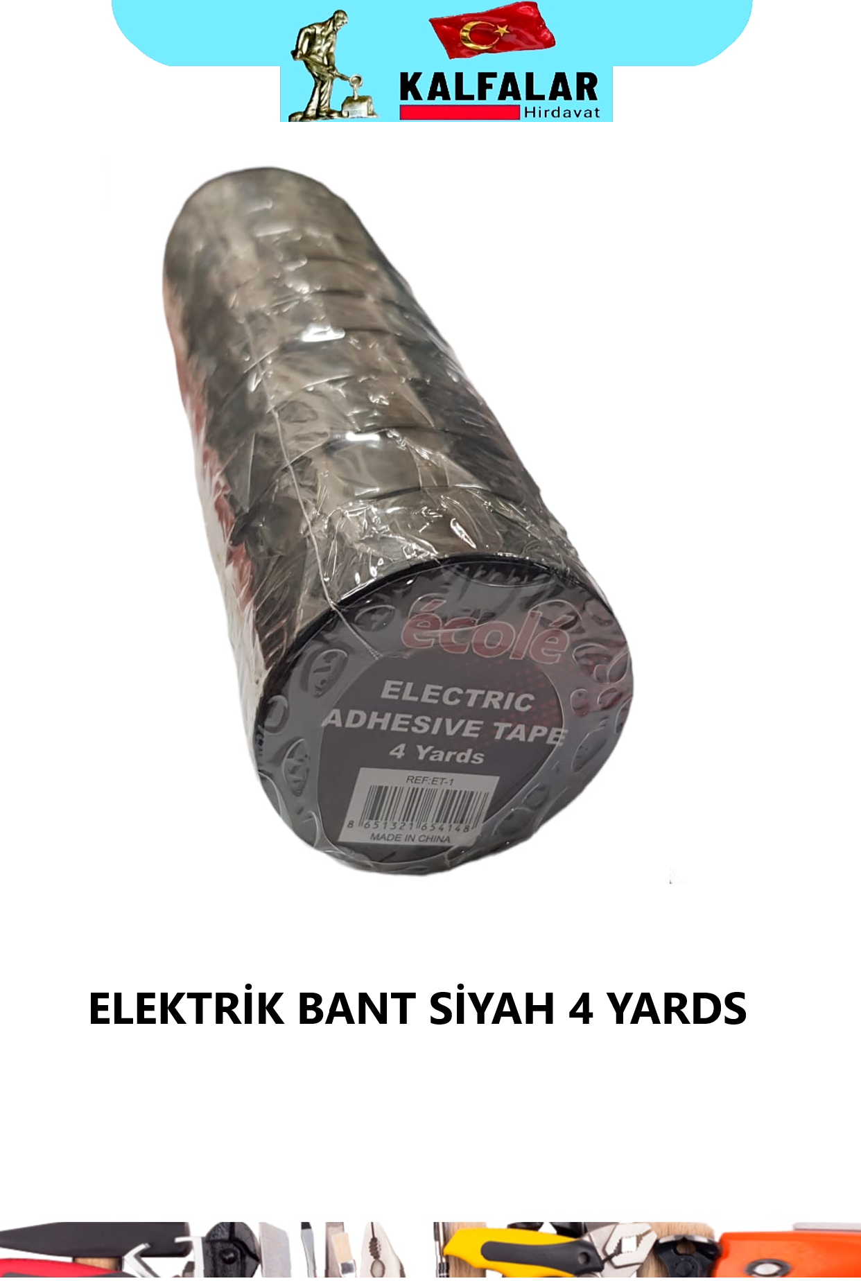 ELEKTRİK BANT ECOLE SİYAH 4 YARDS