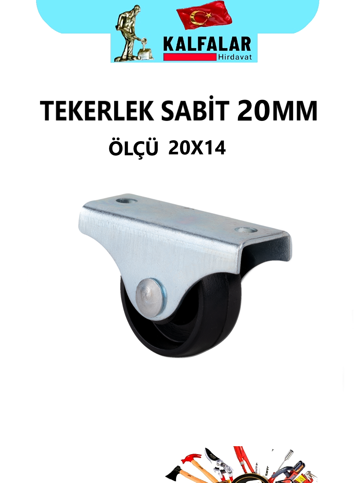 TEKERLEK SABİT 20 MM 20X14