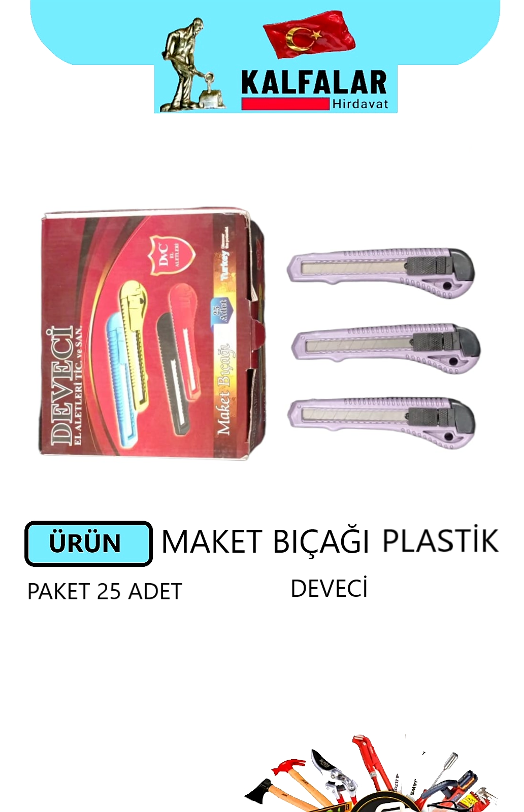 MAKET BIÇAĞI PLASTİK DEVECİ