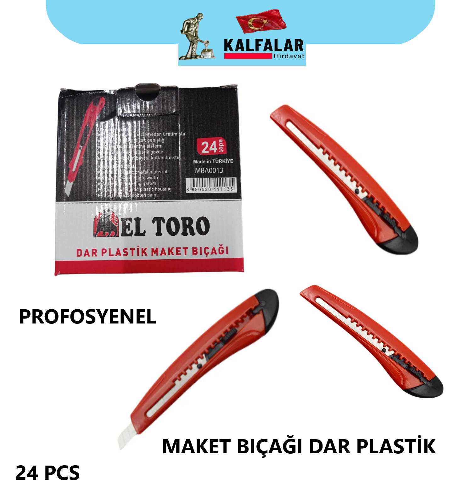 MAKET BIÇAĞI PLASTİK DAR ELTORO PROF YENİ ÜRÜN