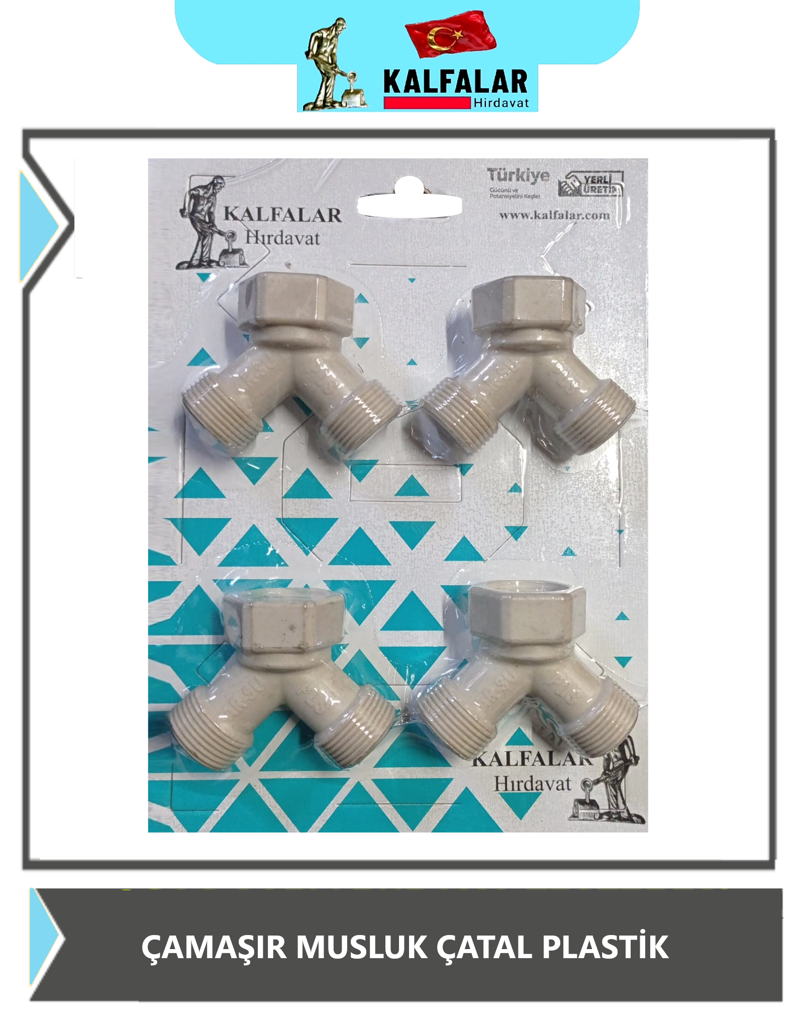 ÇAMAŞIR MUSLUK ÇATAL PLASTİK