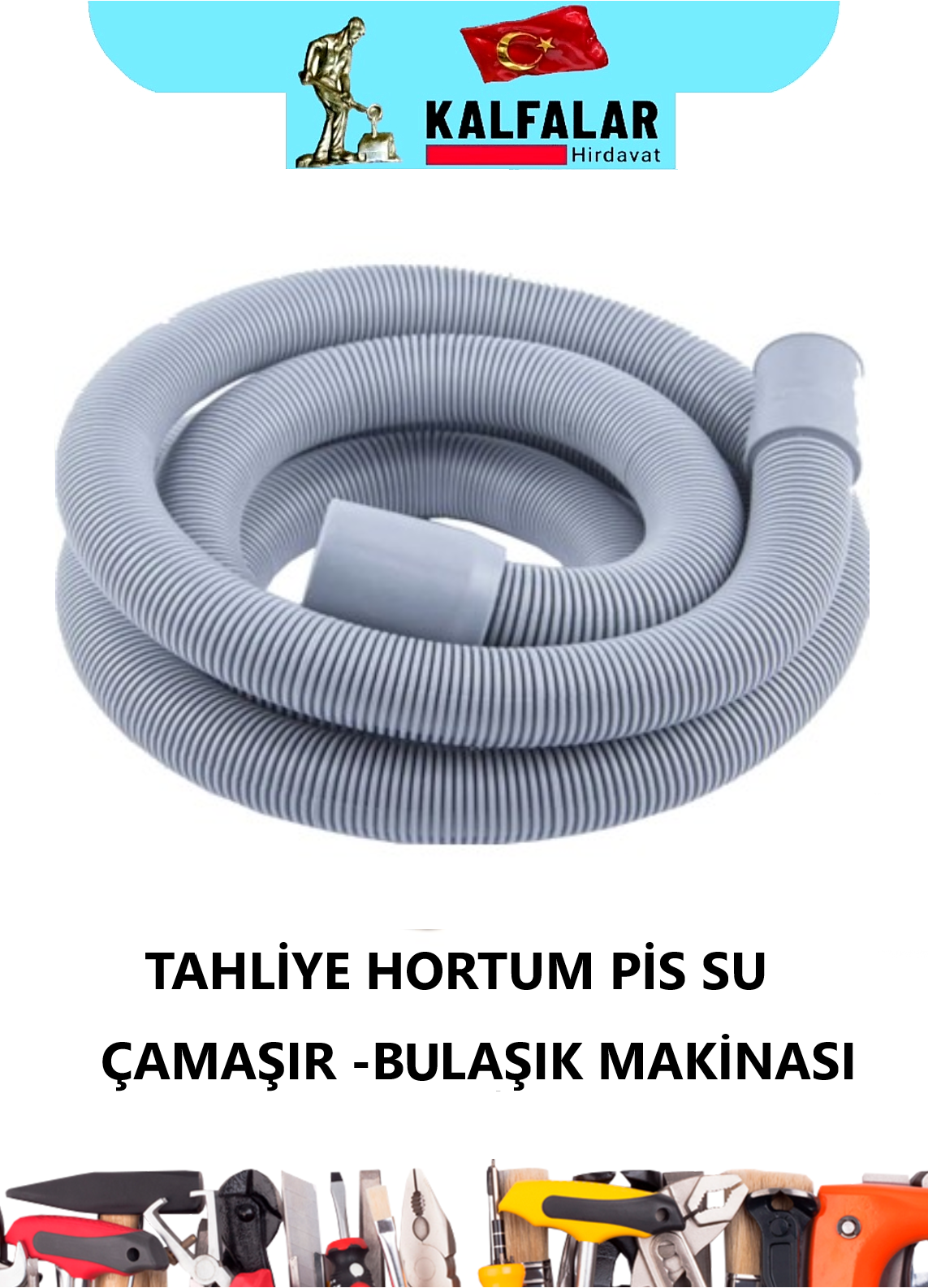 TAHLİYE HORTUMU PİS SU SABİT 1,5 METRE 