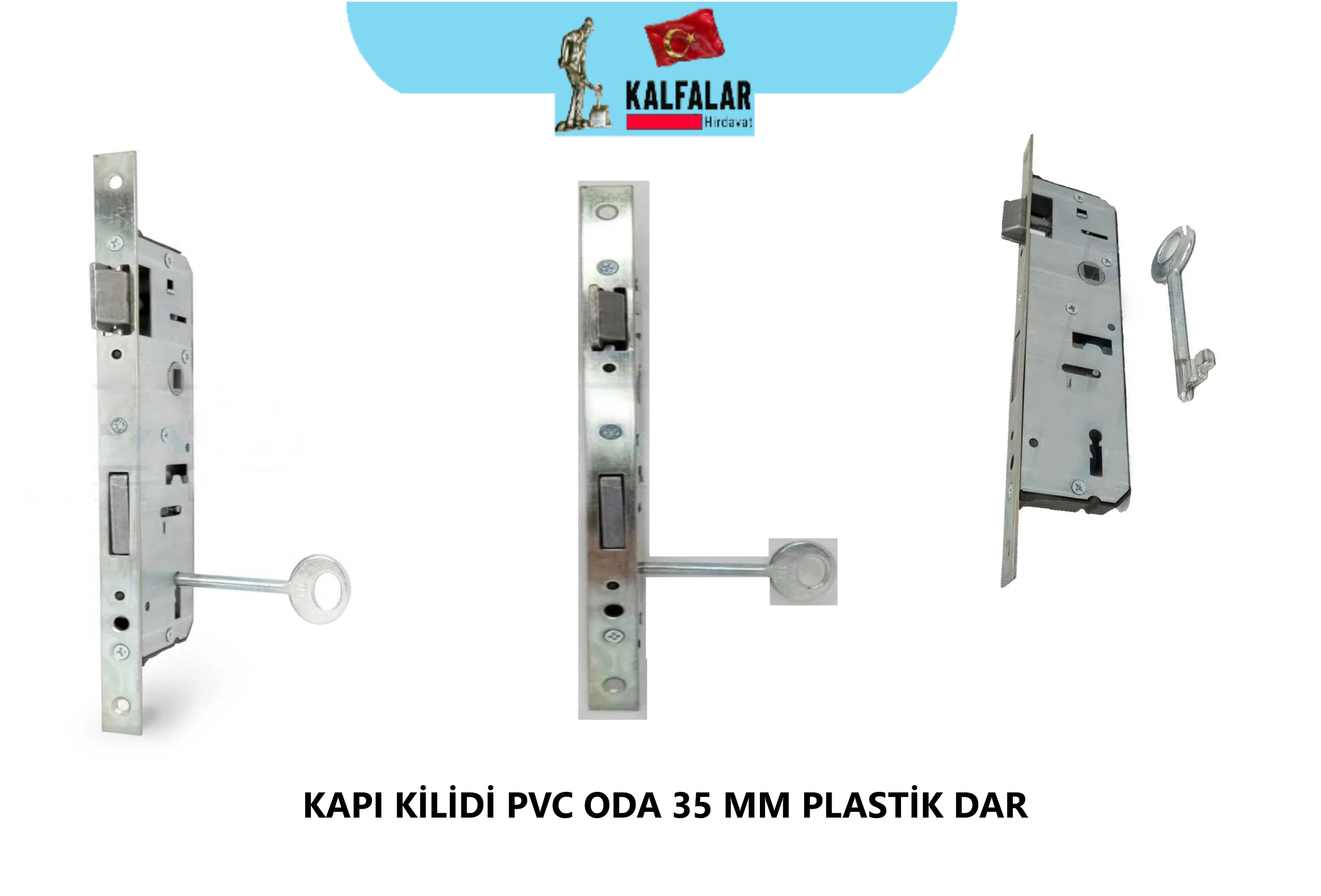 KAPI KİLİDİ PVC ODA 35 MM ANAHTARLI