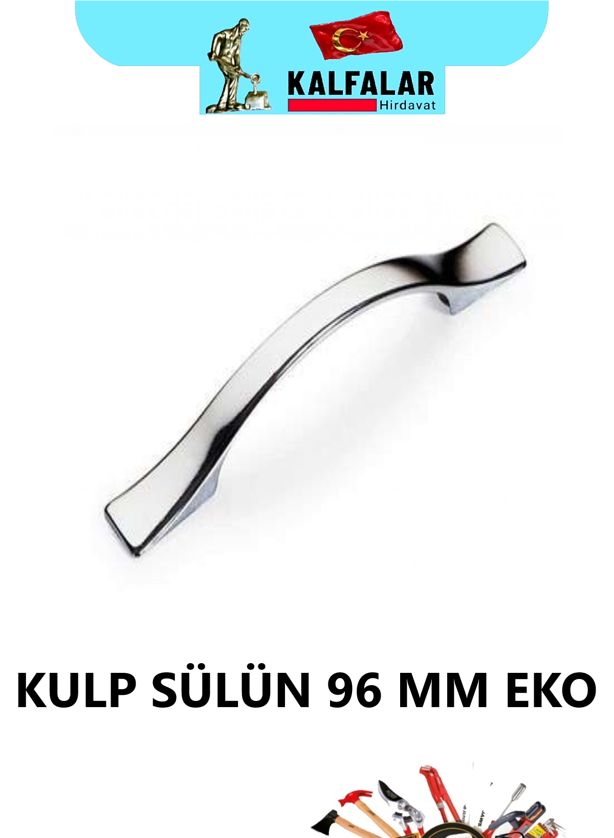 KULP SÜLÜN 96 MM KROM EKO