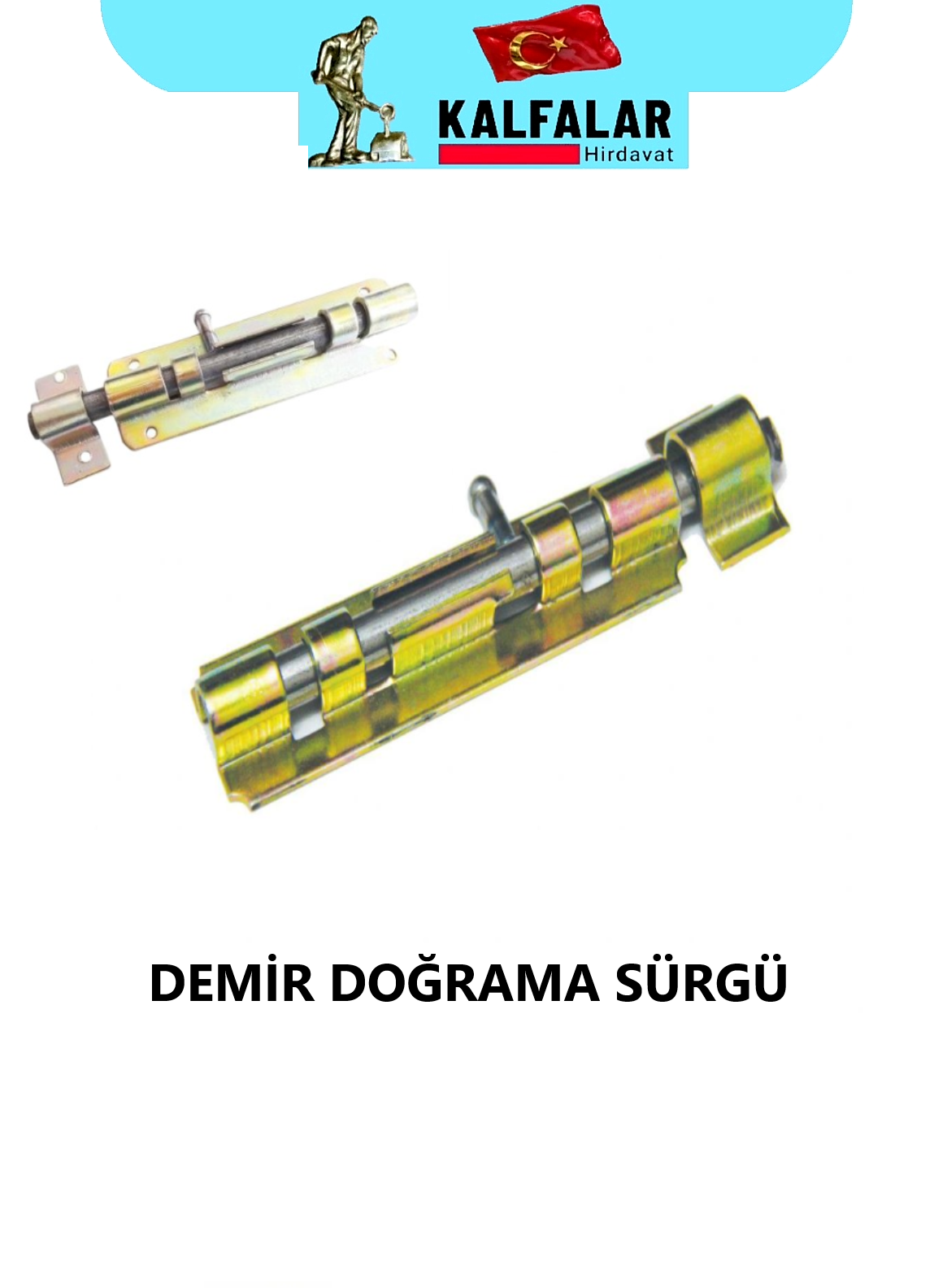 DEMİR DOĞRAMA SÜRGÜ 18 CM 1.5 MM
