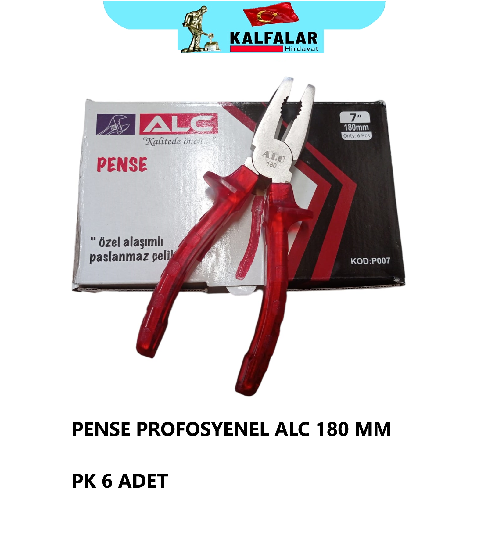 PENSE NO.7 ALC KIRMIZI ŞEFFAF SAP 1 KALİTE