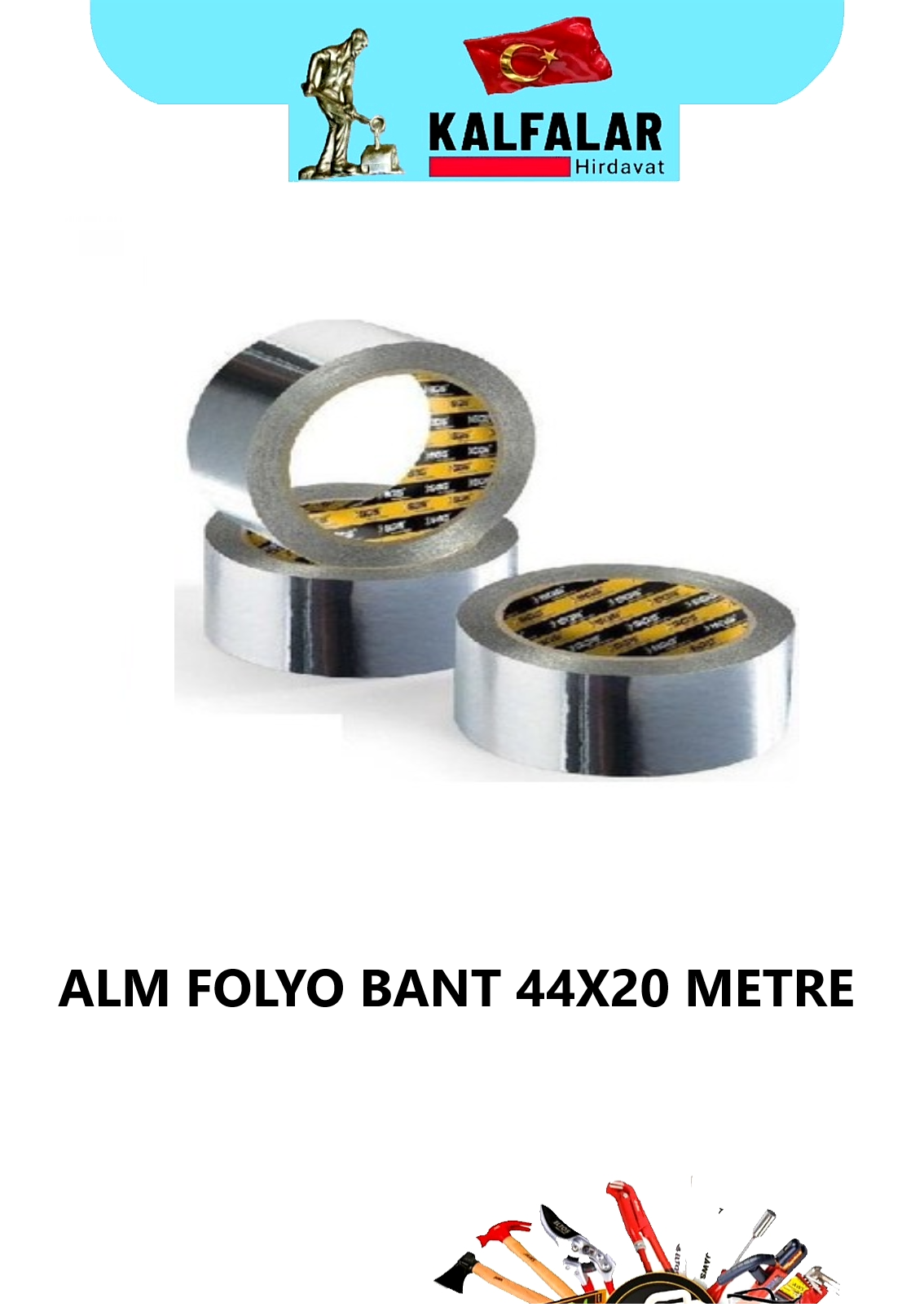 ALİMİNYUM FOLYO BANT 44X20 METRE