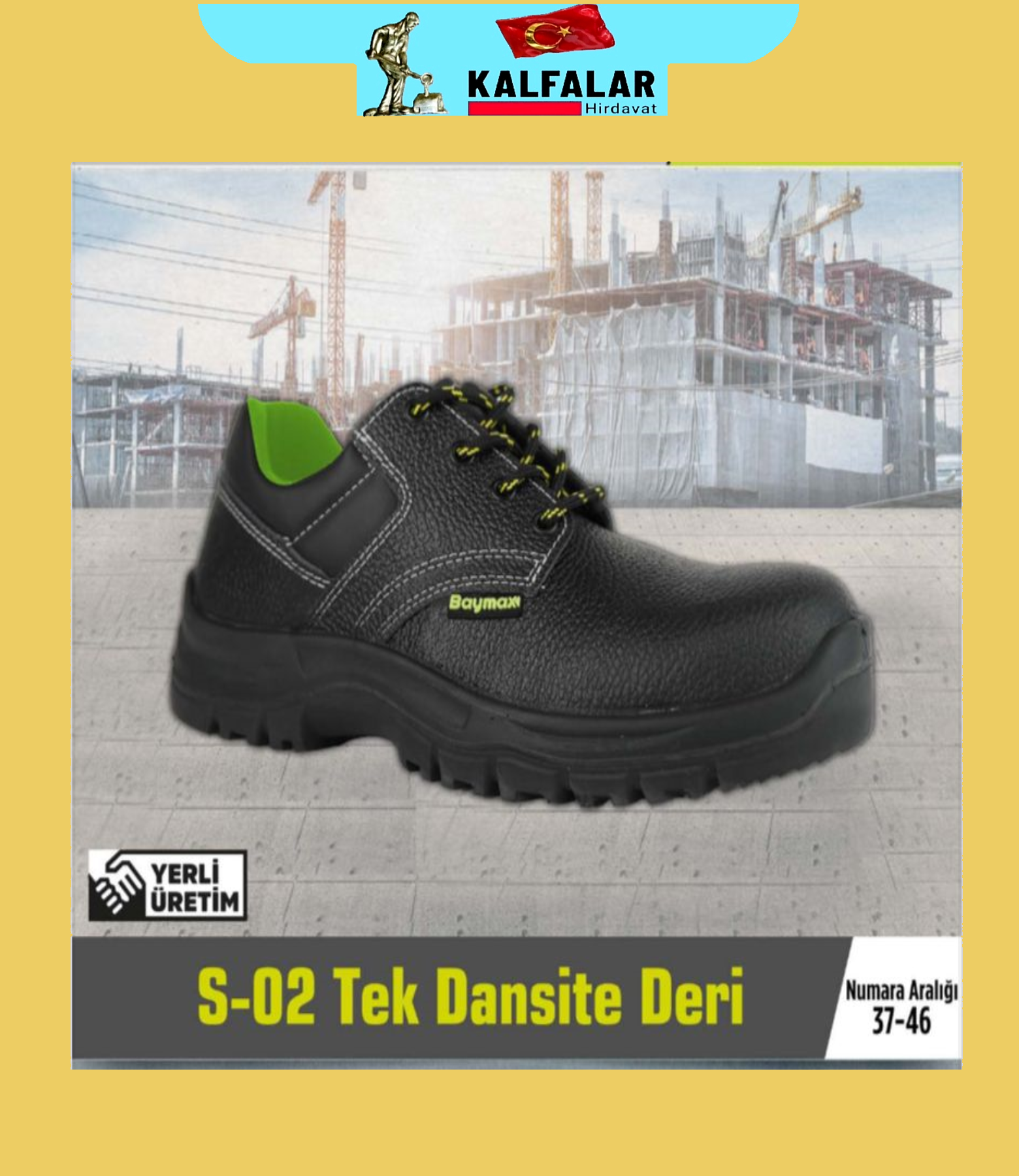 İŞ AYAKKABI BAYMAX KIŞLIK ORJİNAL DERİ ÇELİK BURUNLU 