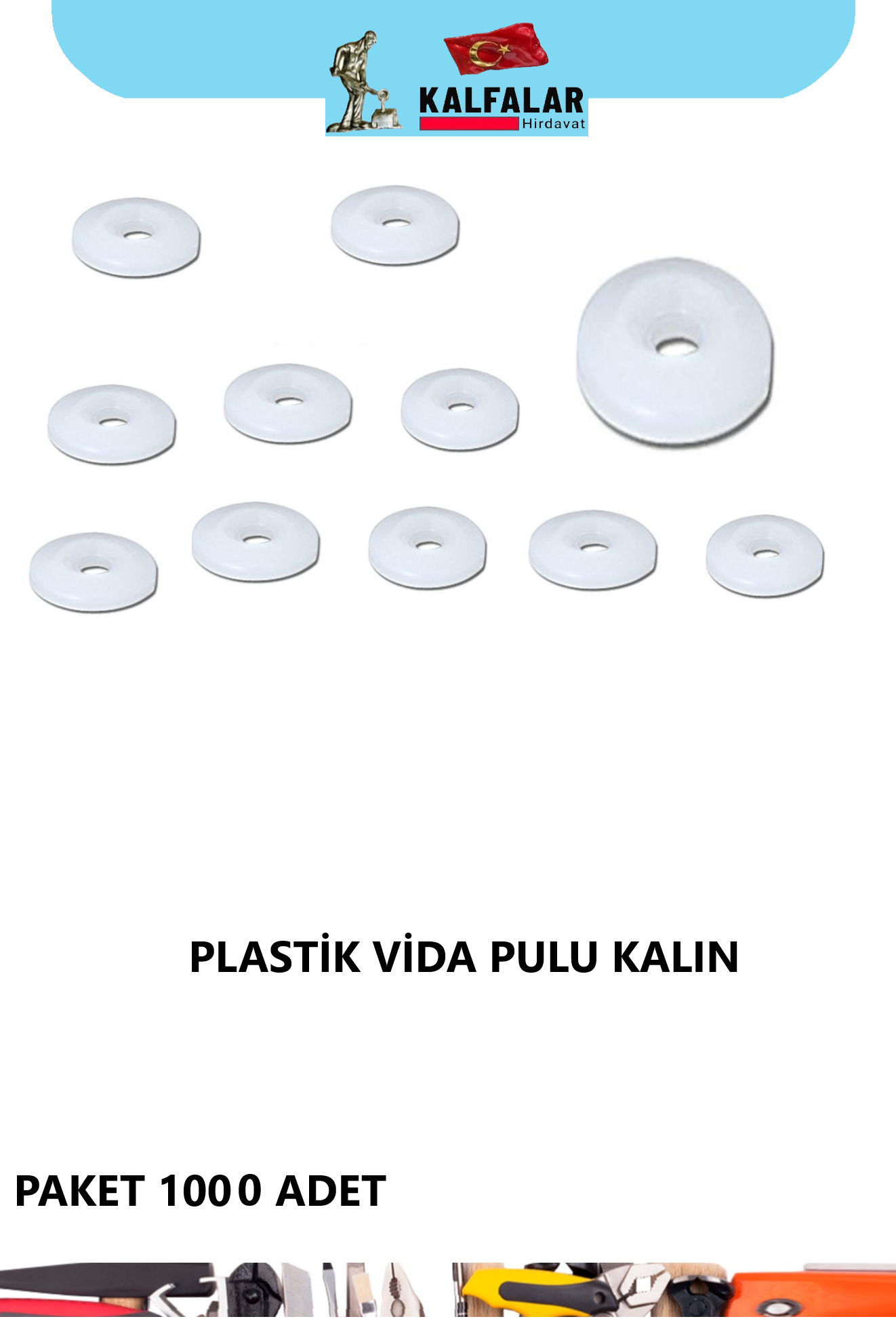 PUL VİDA PLASTİK KALIN