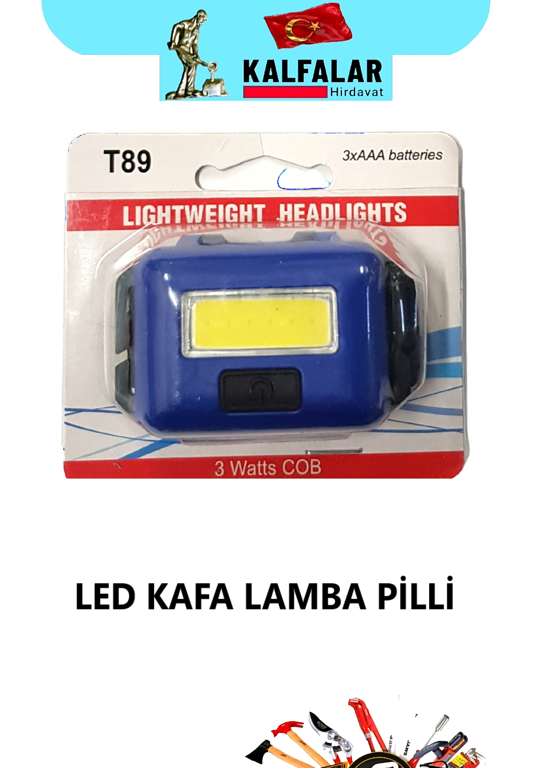 LED KAFA LAMBA PİLLİ