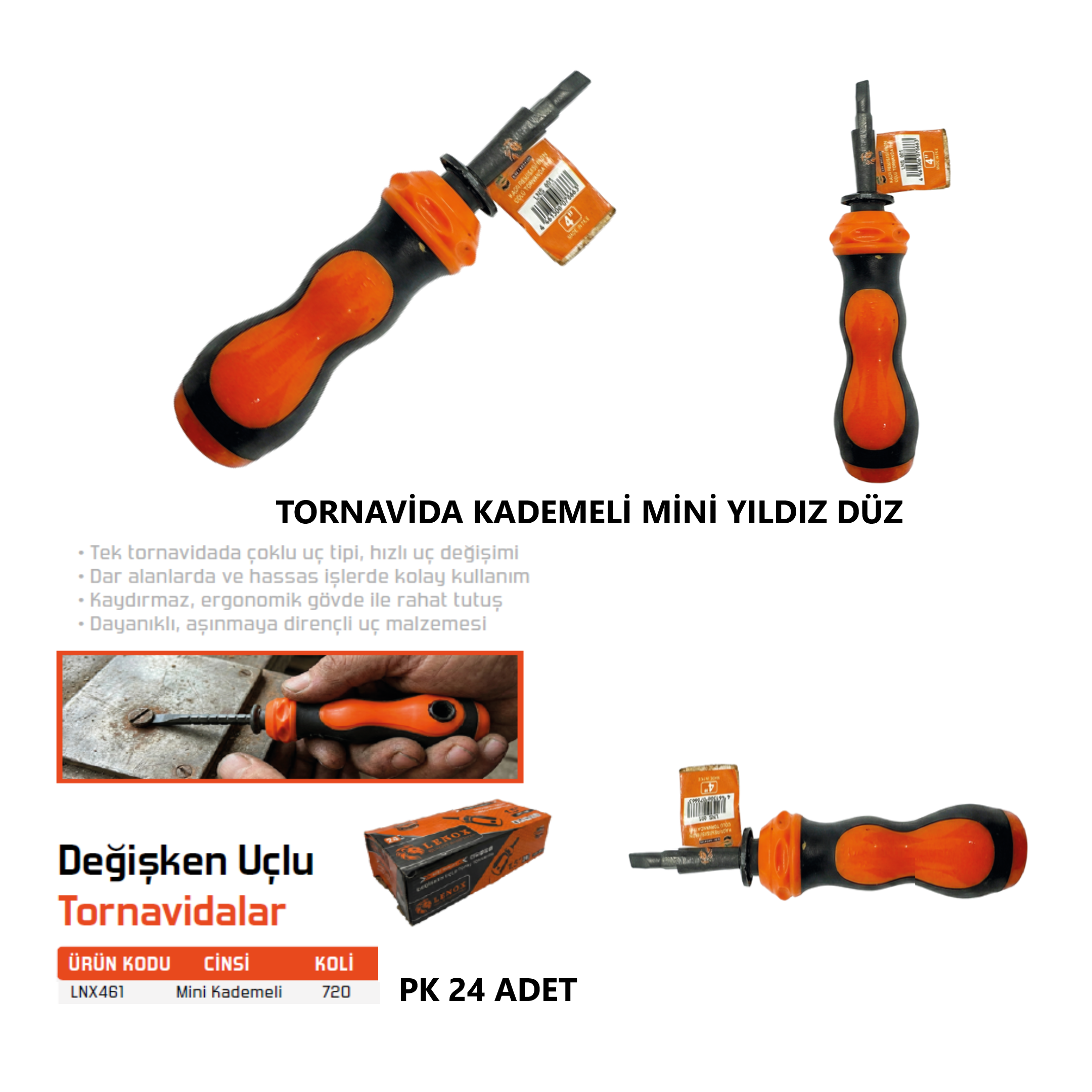 TORNAVİDA KADEMELİ MİNİ AYARLI YILDIZ DÜZ 