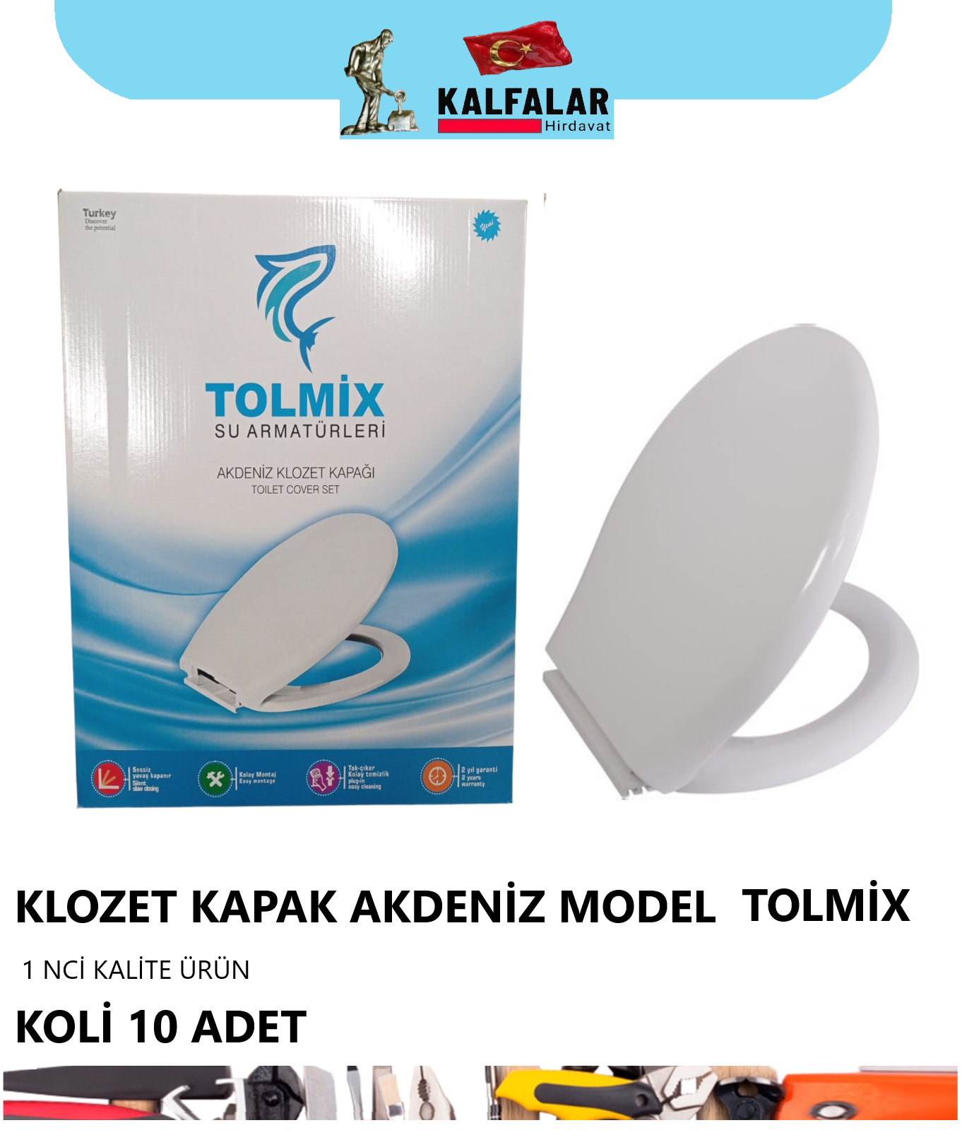 KLOZET KAPAK AKDENİZ MODEL TOLMİX 1NCİ KALİTE