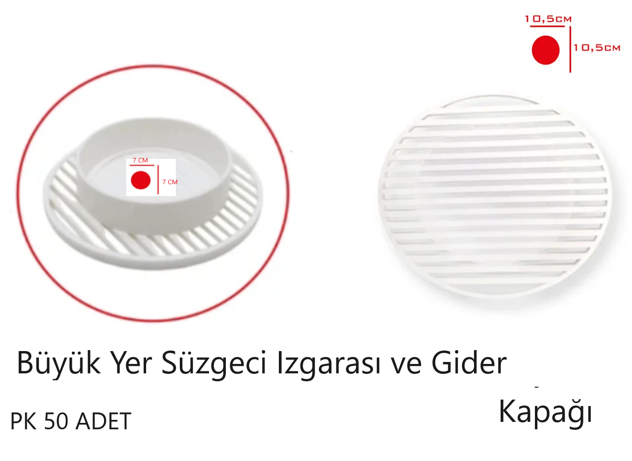 YER SÜZGEÇ KAPAK IZGARA BÜYÜK GEÇMELİ 