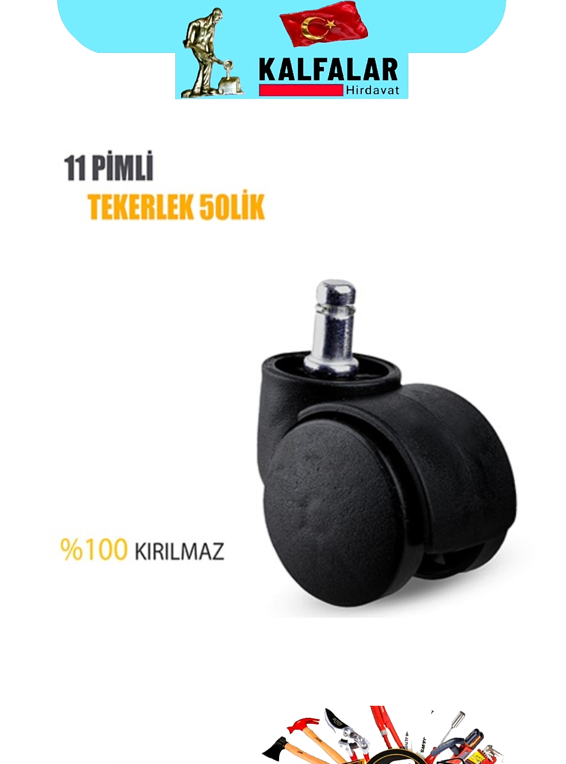TEKERLEK 50 LİK 11 LİK PİMLİ BÜRO