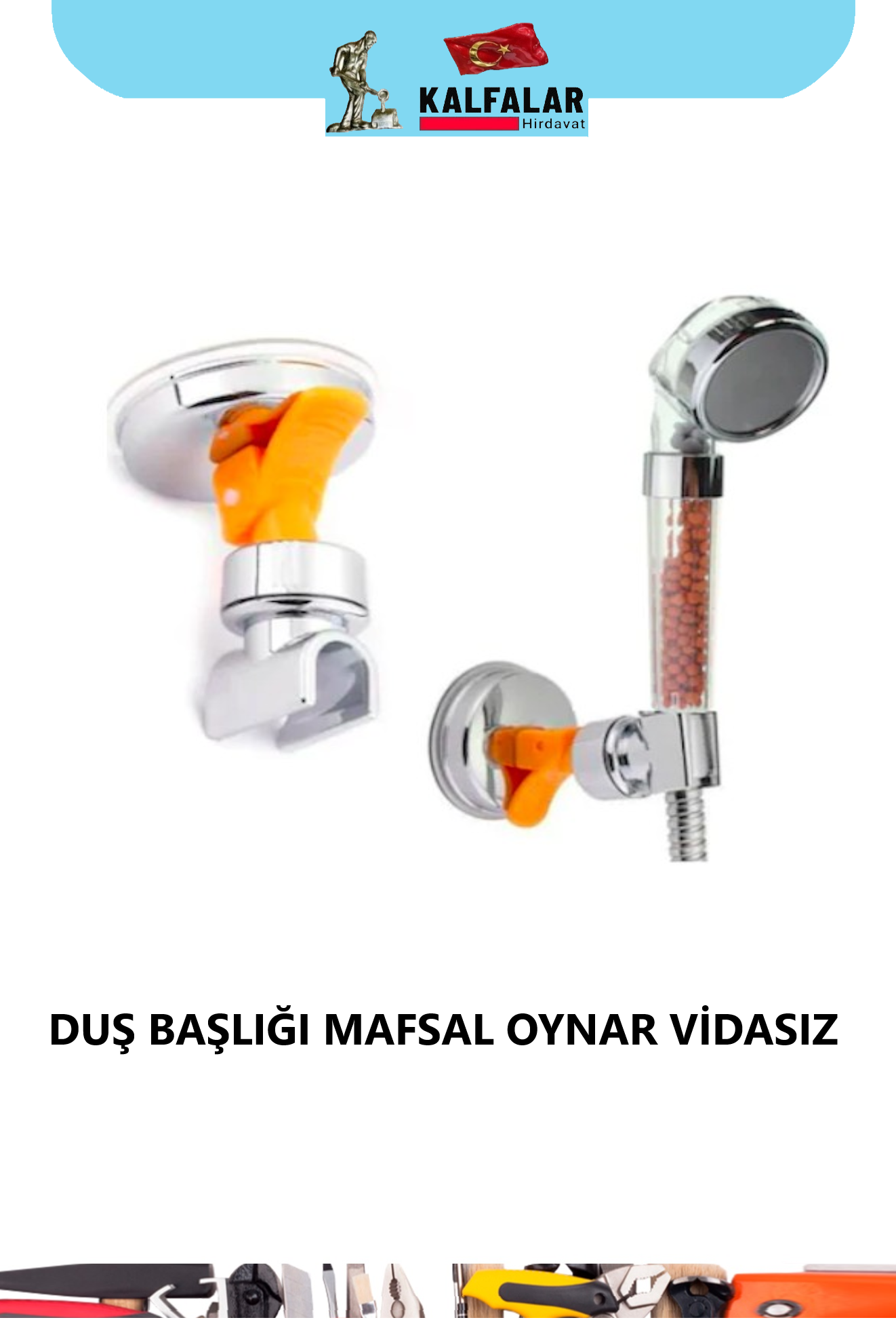 DUŞ BAŞLIĞI TUTUCU KROM VİDASIZ LÜX