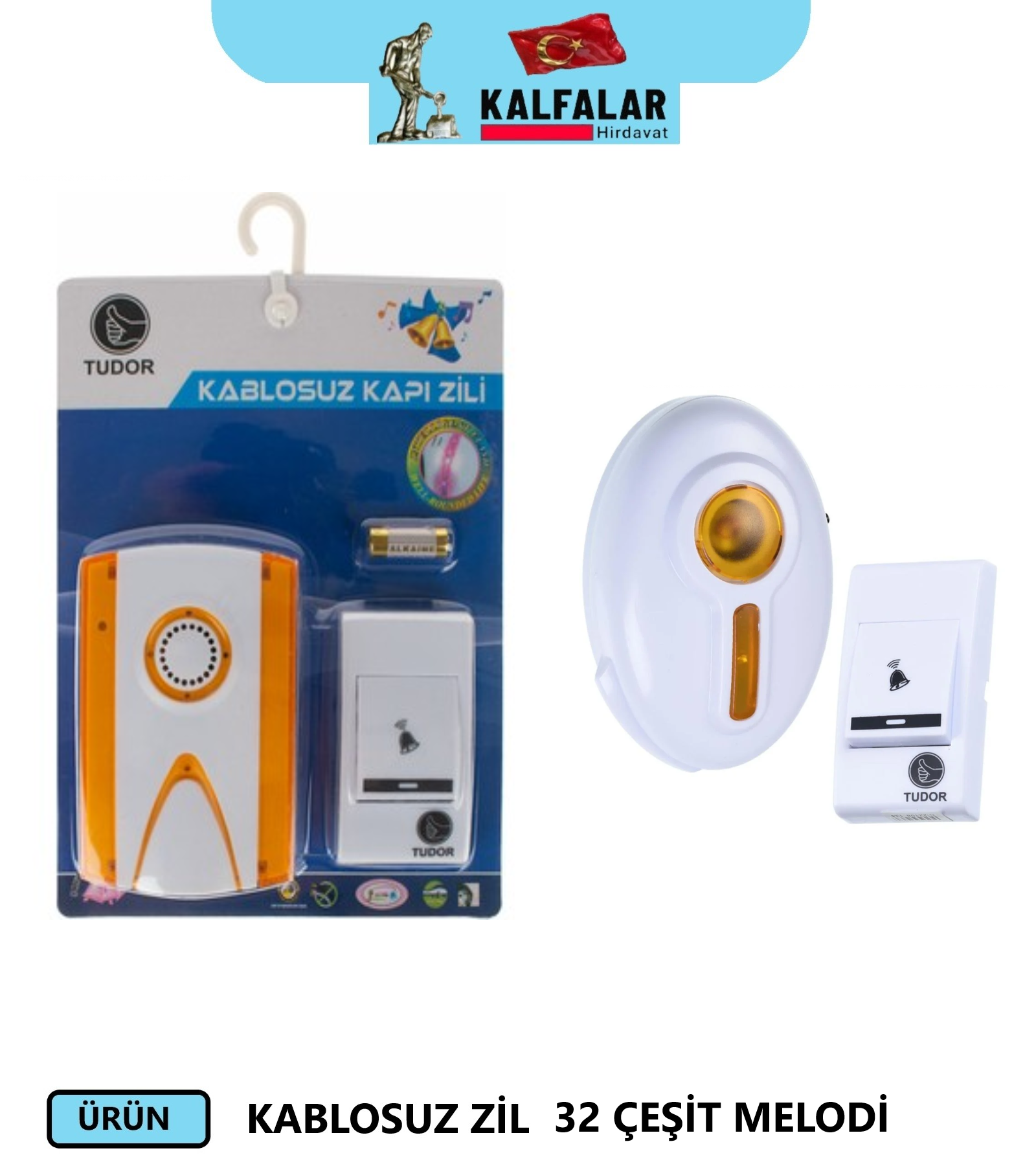 ZİL KABLOSUZ TUDOR 32 ÇEŞİT MELODİ
