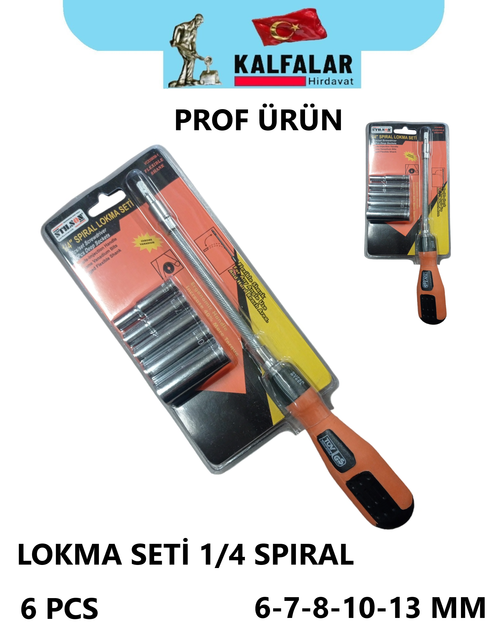 LOKMA SETİ SPIRAL 6 PCS STİLSON PROF ÜRÜN