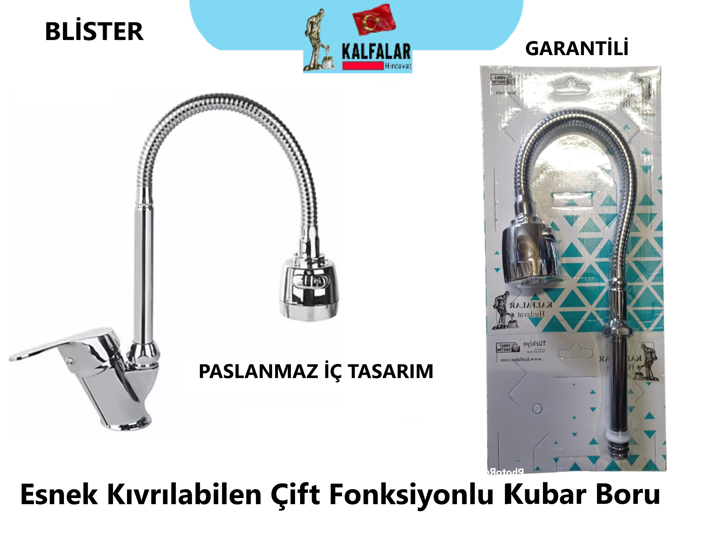 KUBAR KAFALI KROM LÜKS PASLANMAZ BLİSTER