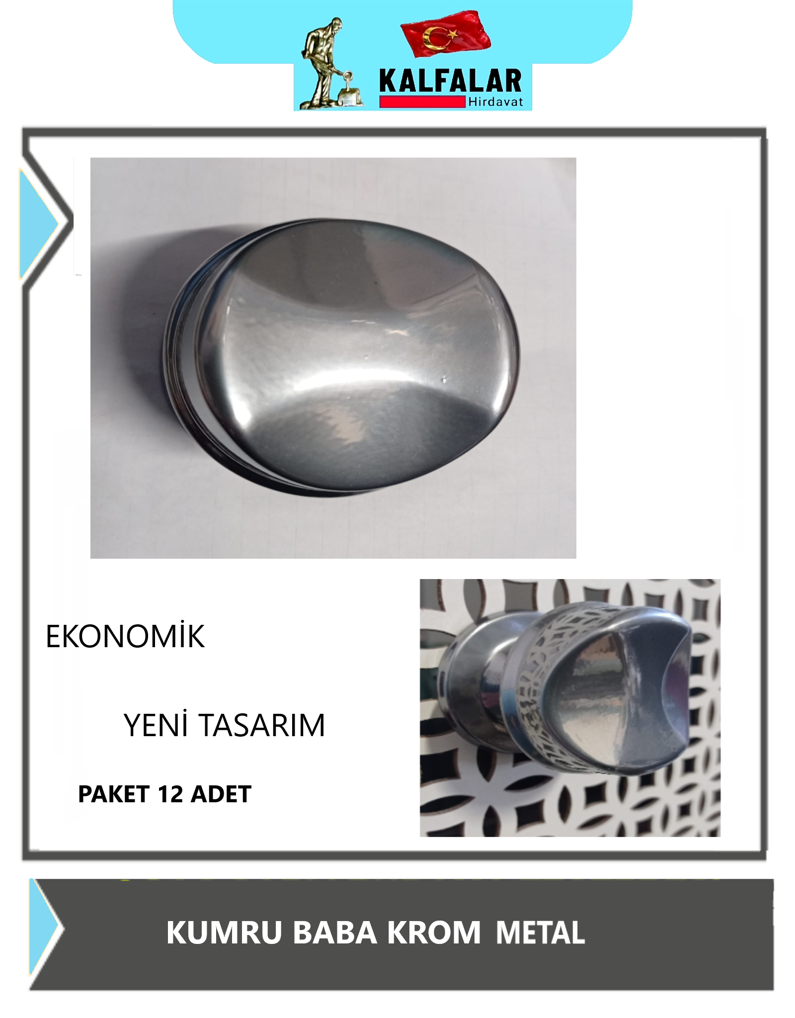 KAPI TOKMAĞI KUMRU KROM METAL