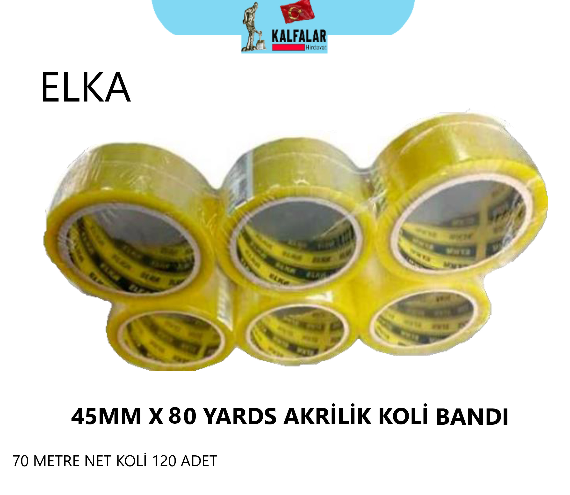 KOLİ BANDI 70 METRE (70,00 CM) NET ÖLÇÜ