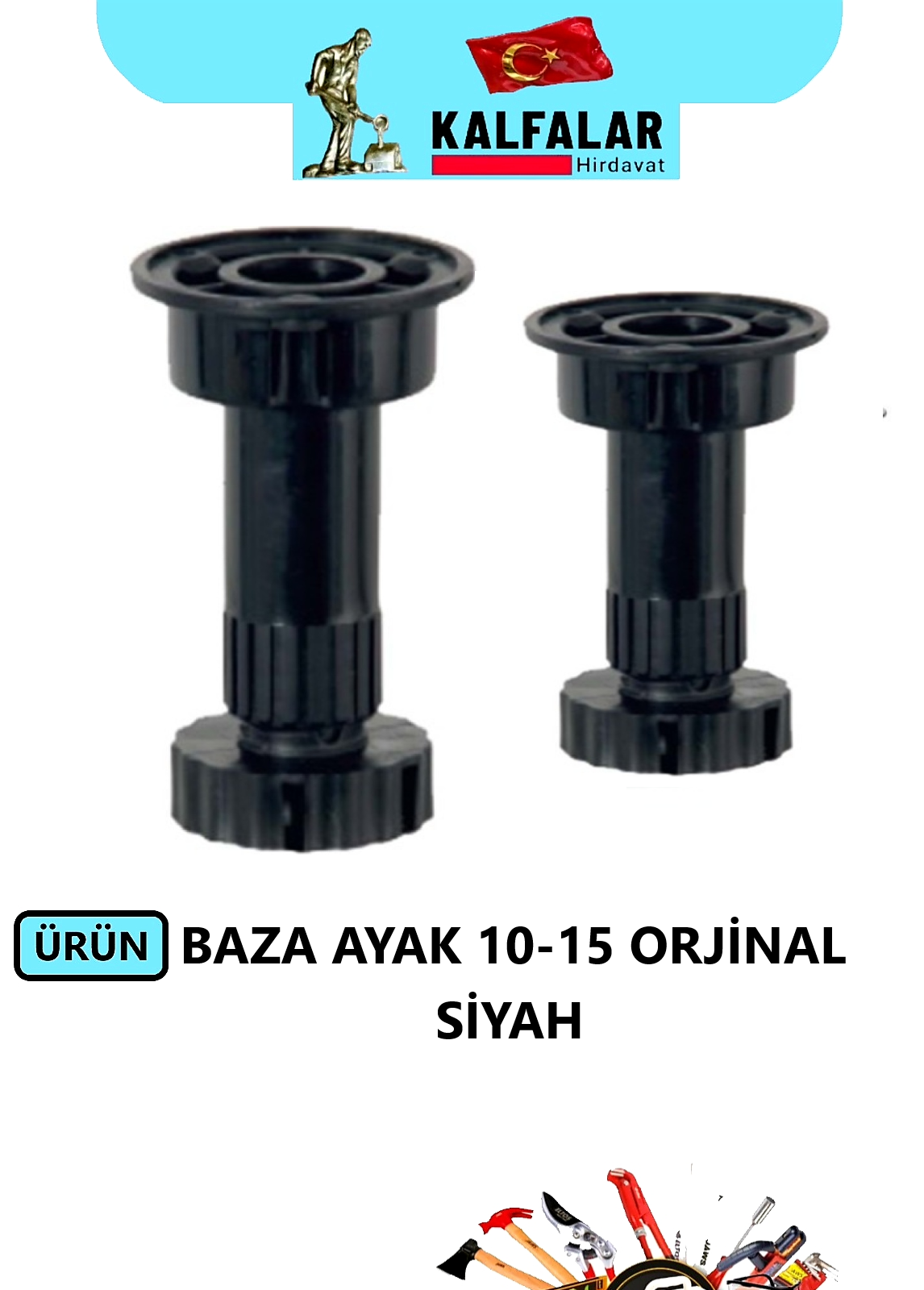 BAZA AYAK 10-15 CM SİYAH