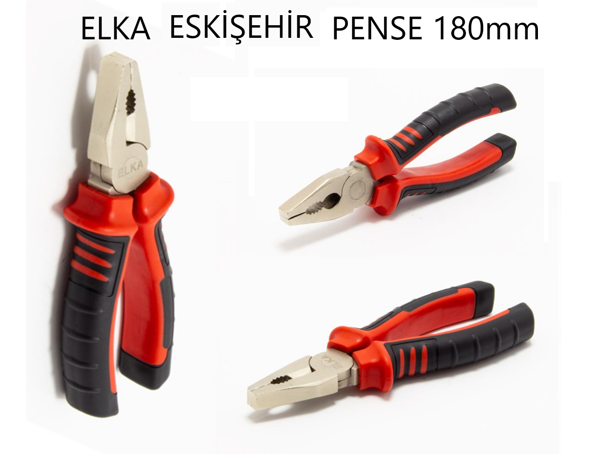 PENSE NO.7 180 MM KIRMIZI-SİYAH MODEL ELKA