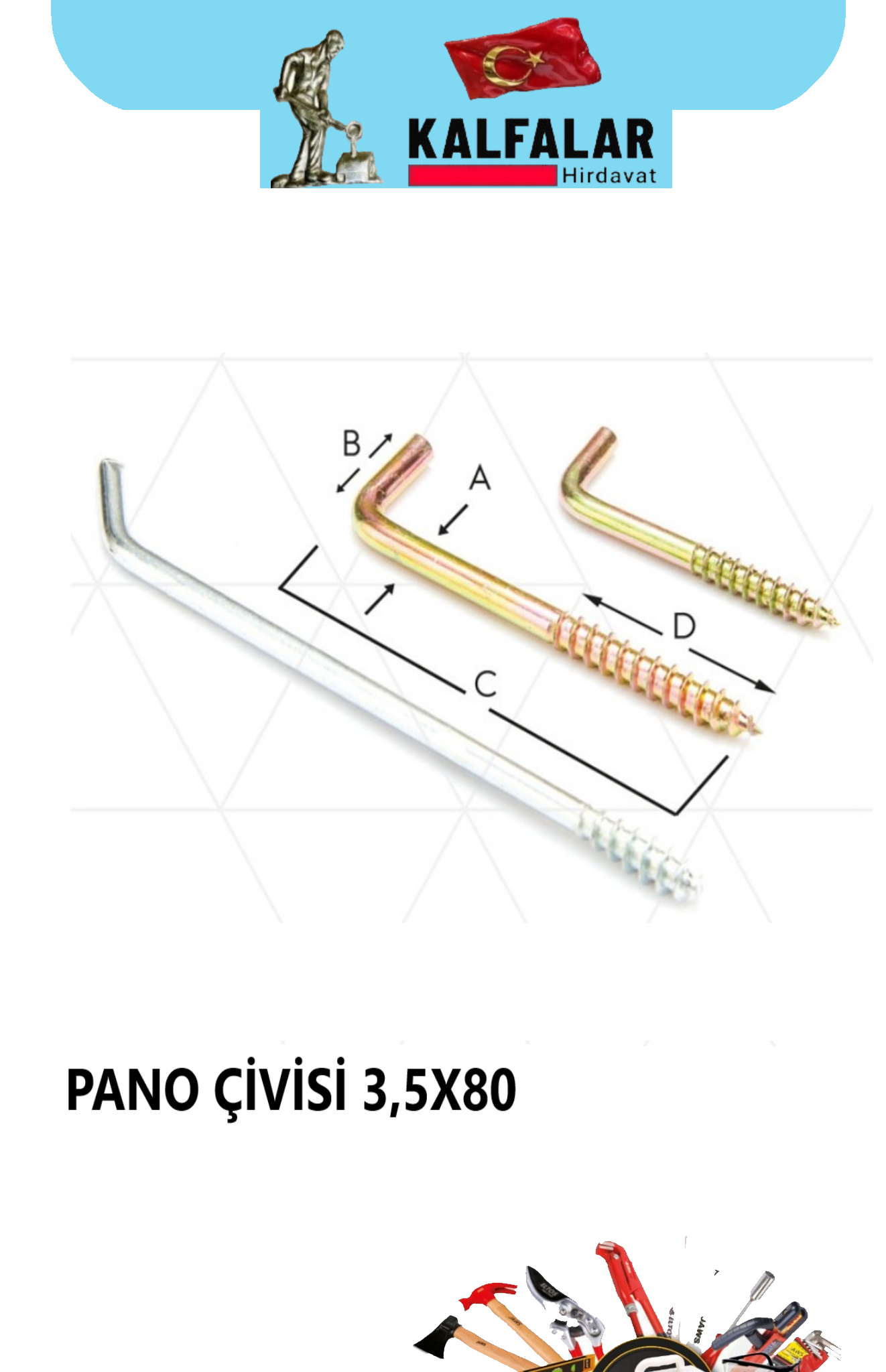 PANO ÇİVİSİ 3,5X80