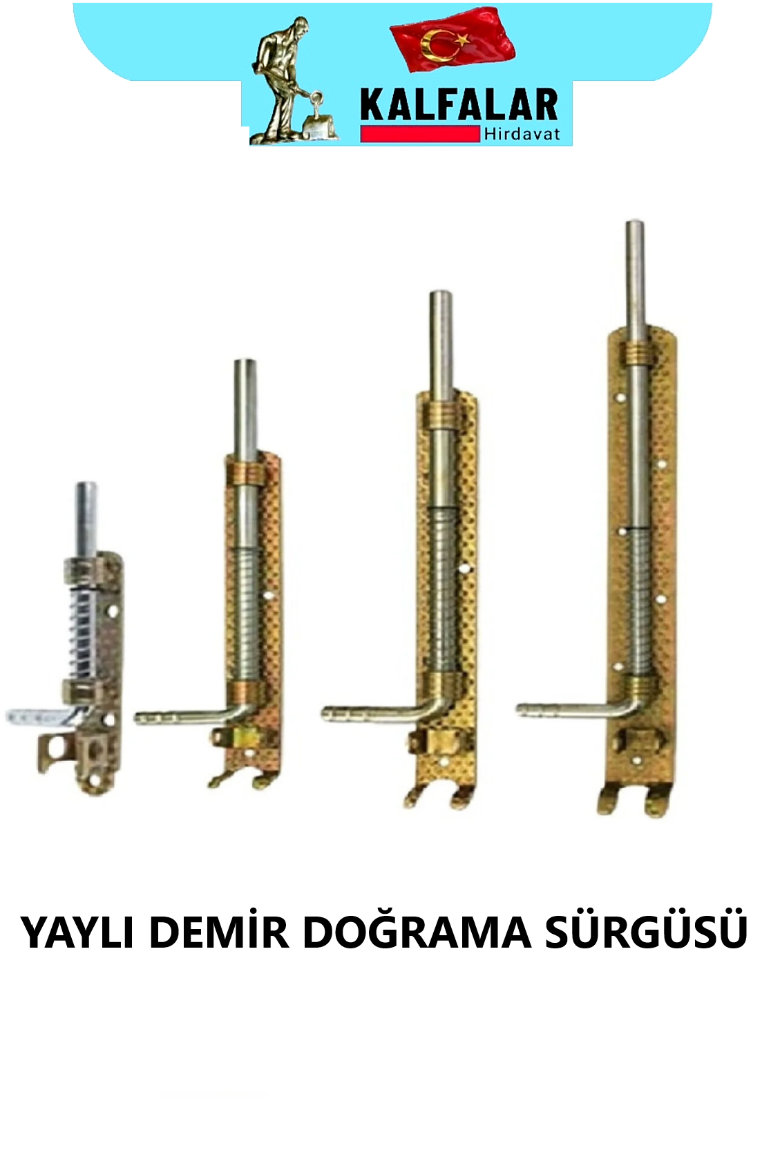 YAYLI DEMİR DOĞRAMA SÜRGÜSÜ 13 CM