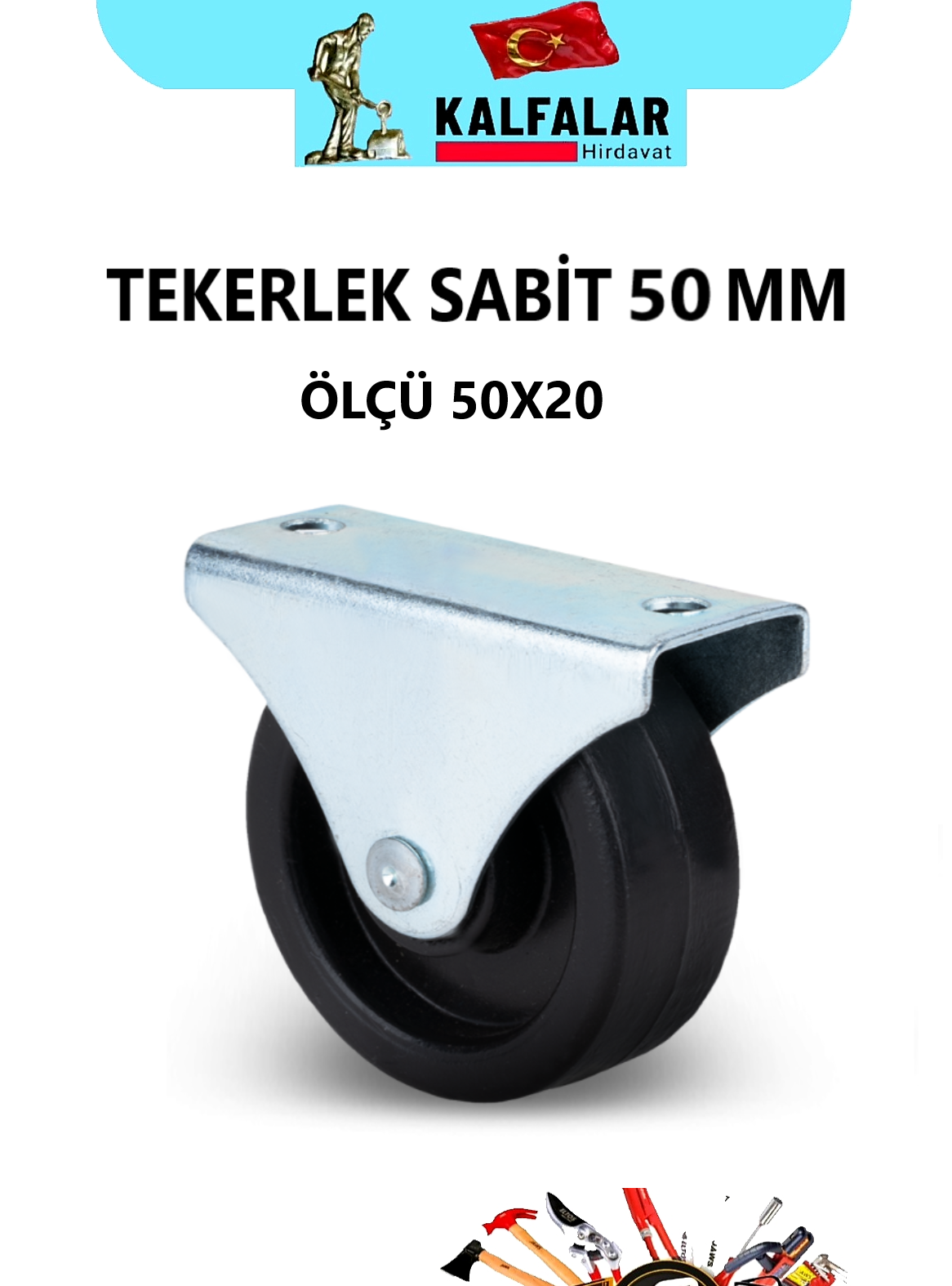 TEKERLEK SABİT 50 MM 50X20