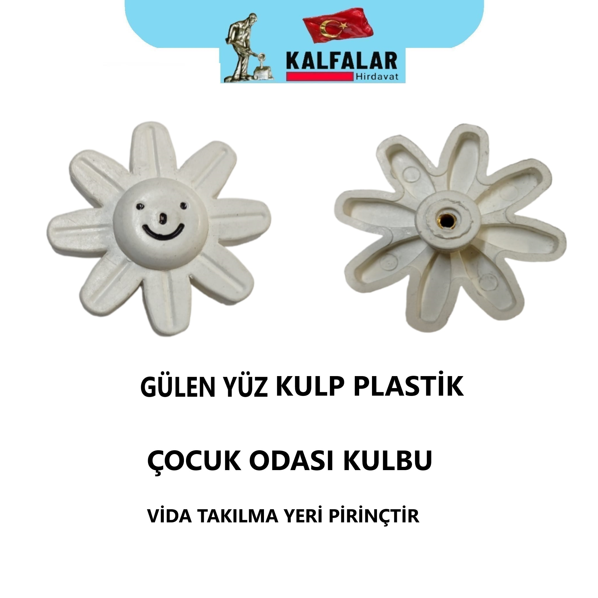 KULP GÜLEN YÜZ PLASTİK TEKLİ 