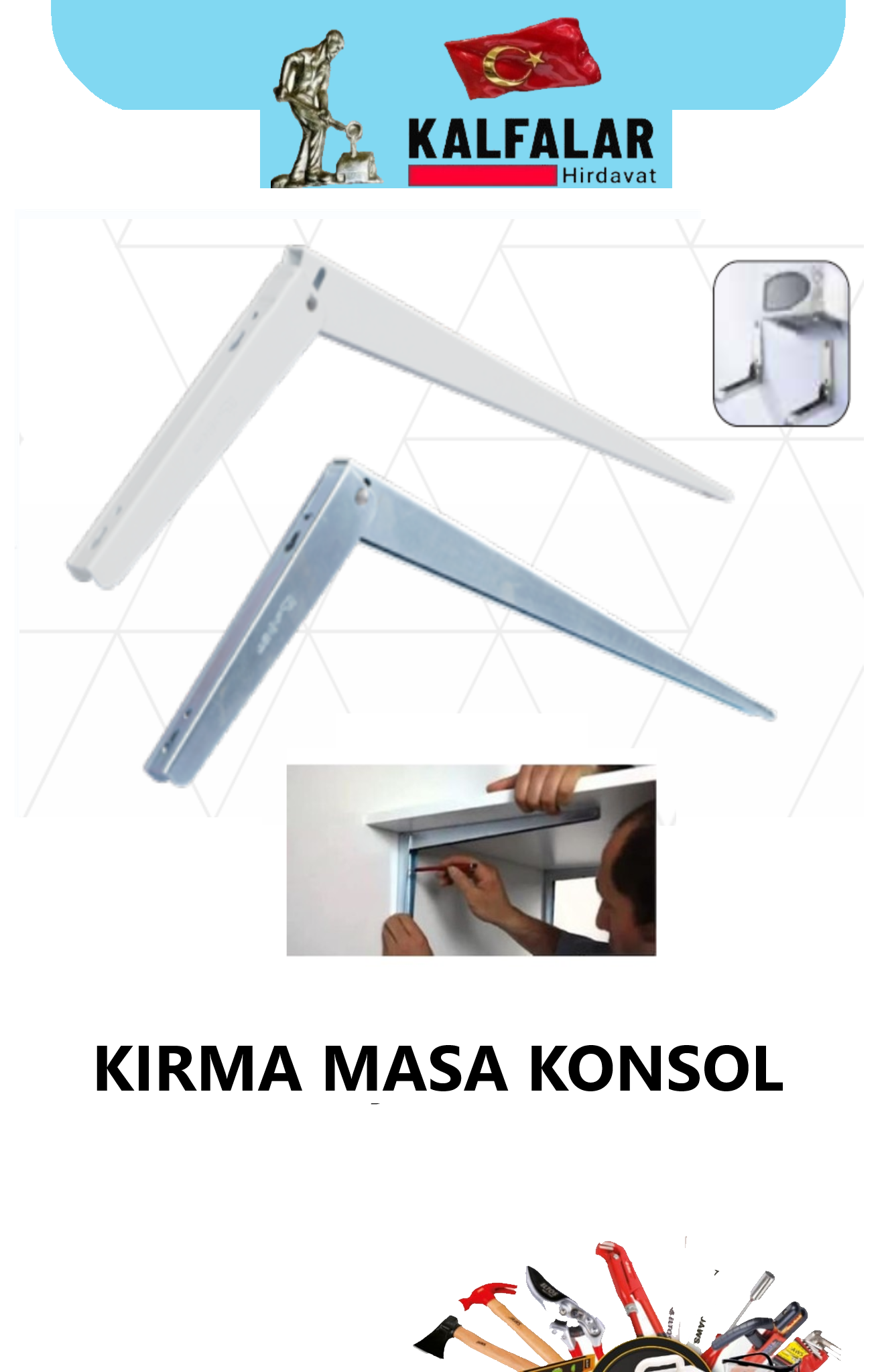 KIRMA MASA KONSOL 40 CM ÇİNKO 