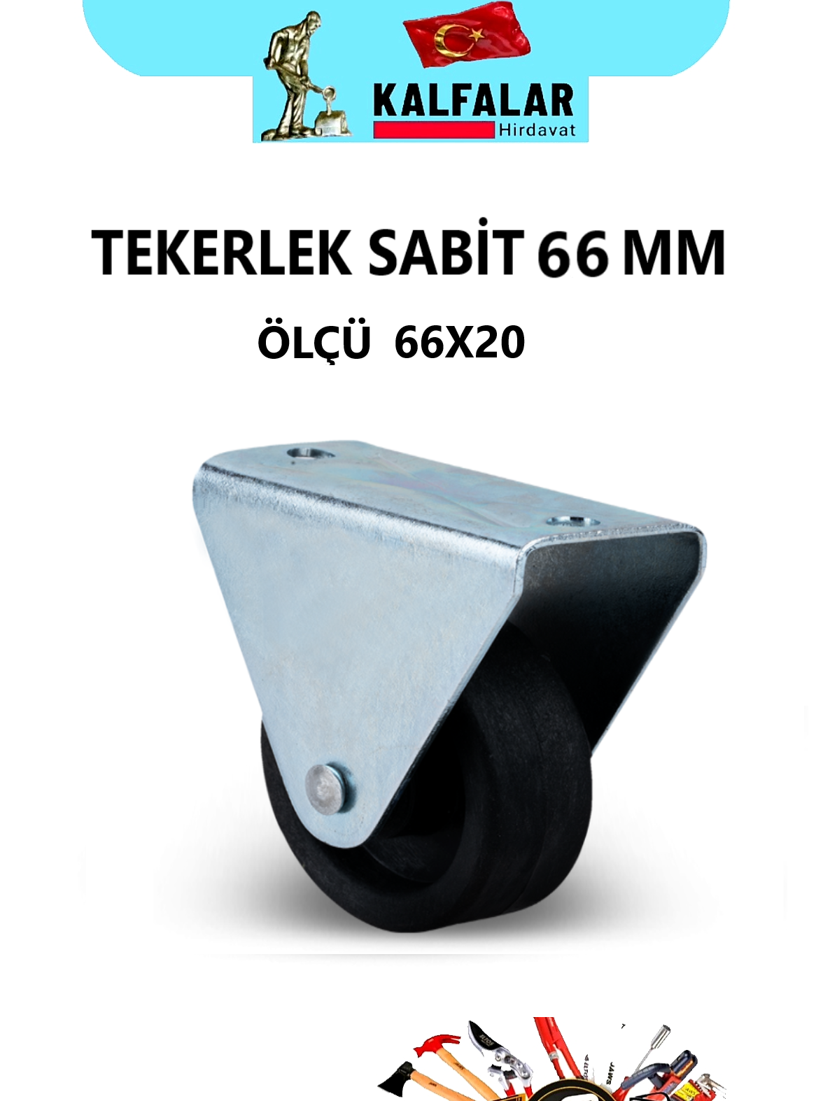 TEKERLEK SABİT 66 MM 66X20