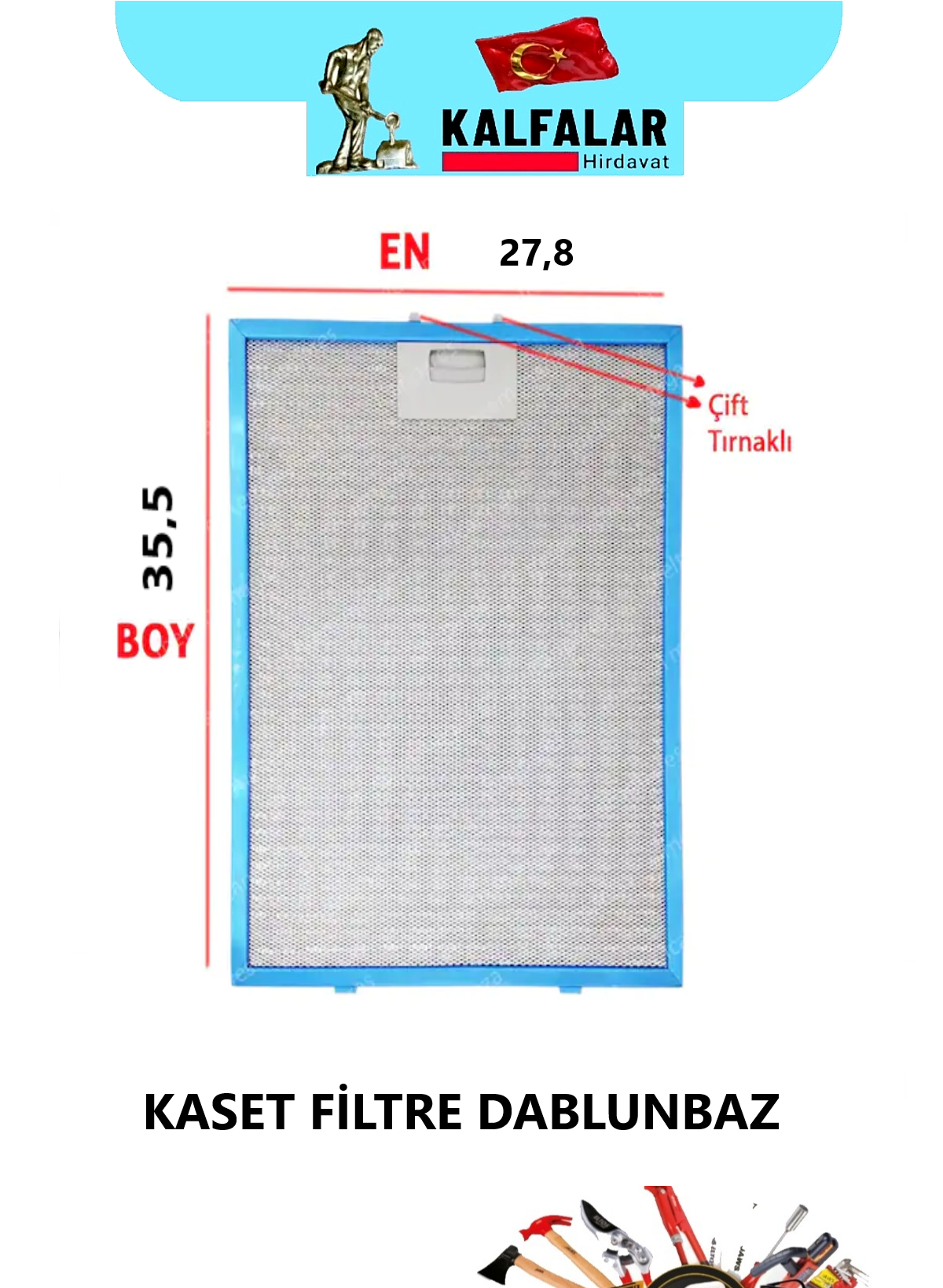DABLUNBAZ ALM KASET FİLTRE ÖLÇÜ 27.8X35.5 MM